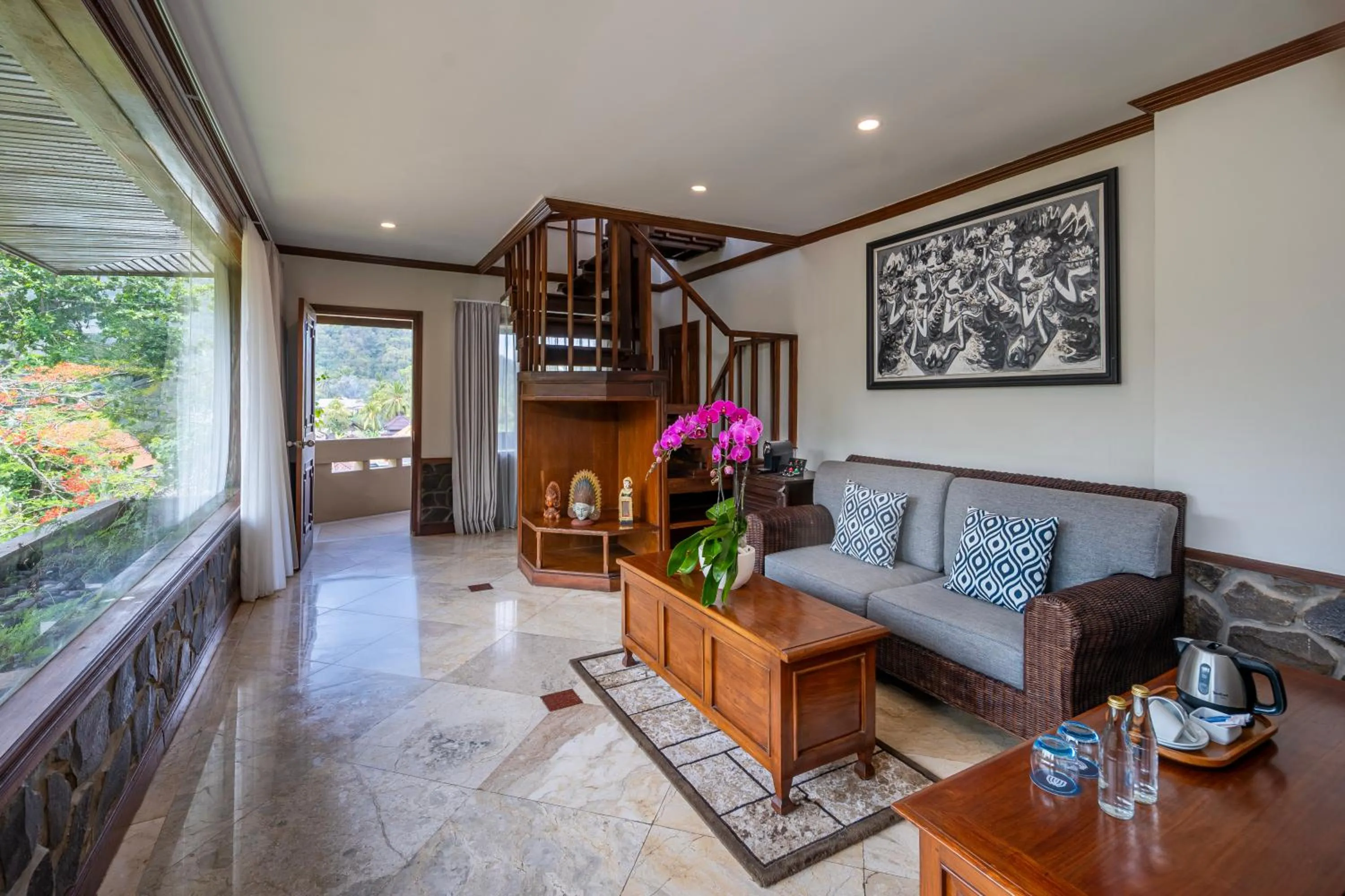 Living room in Ramayana Candidasa Beach Resort