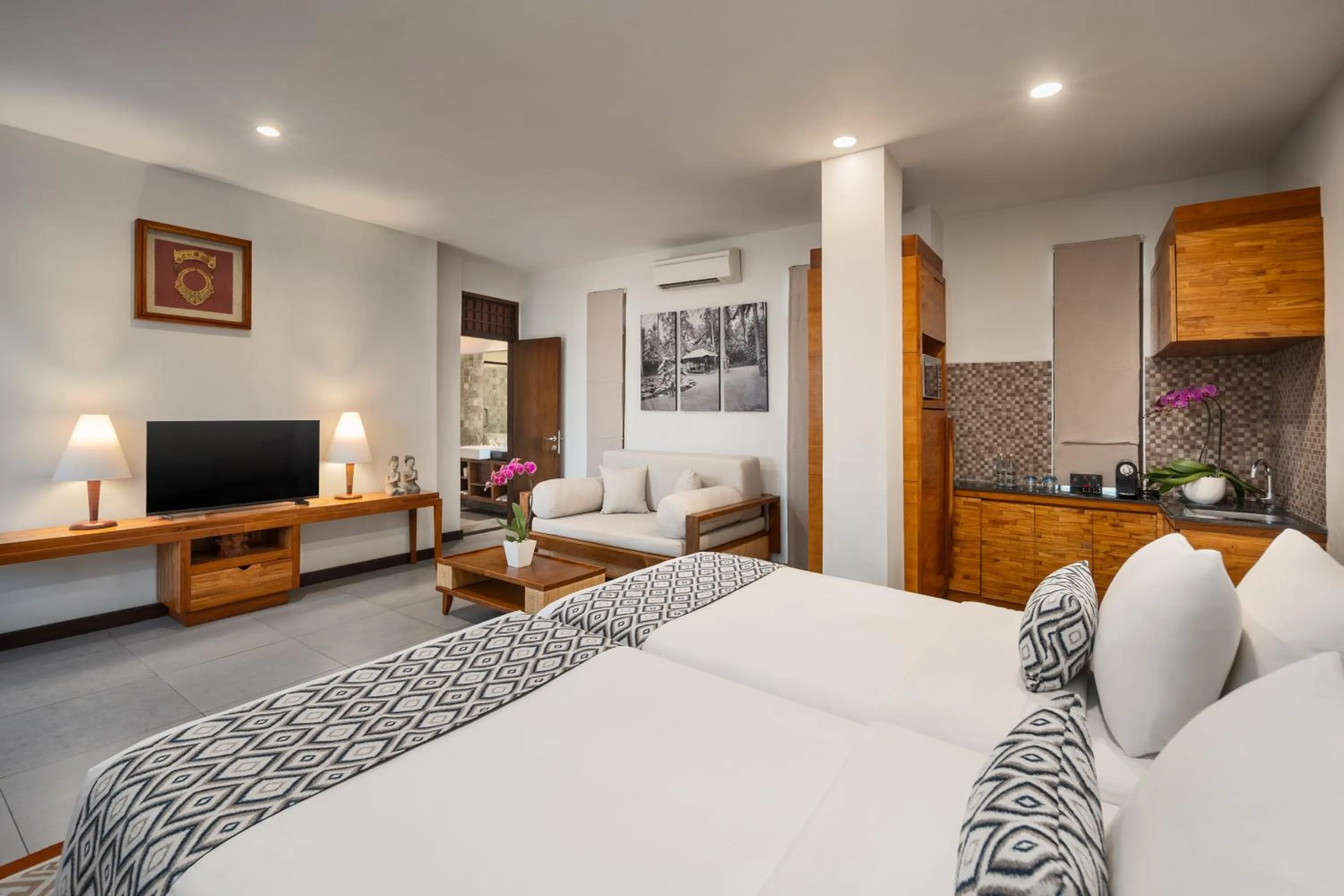 Bed in Ramayana Candidasa Beach Resort