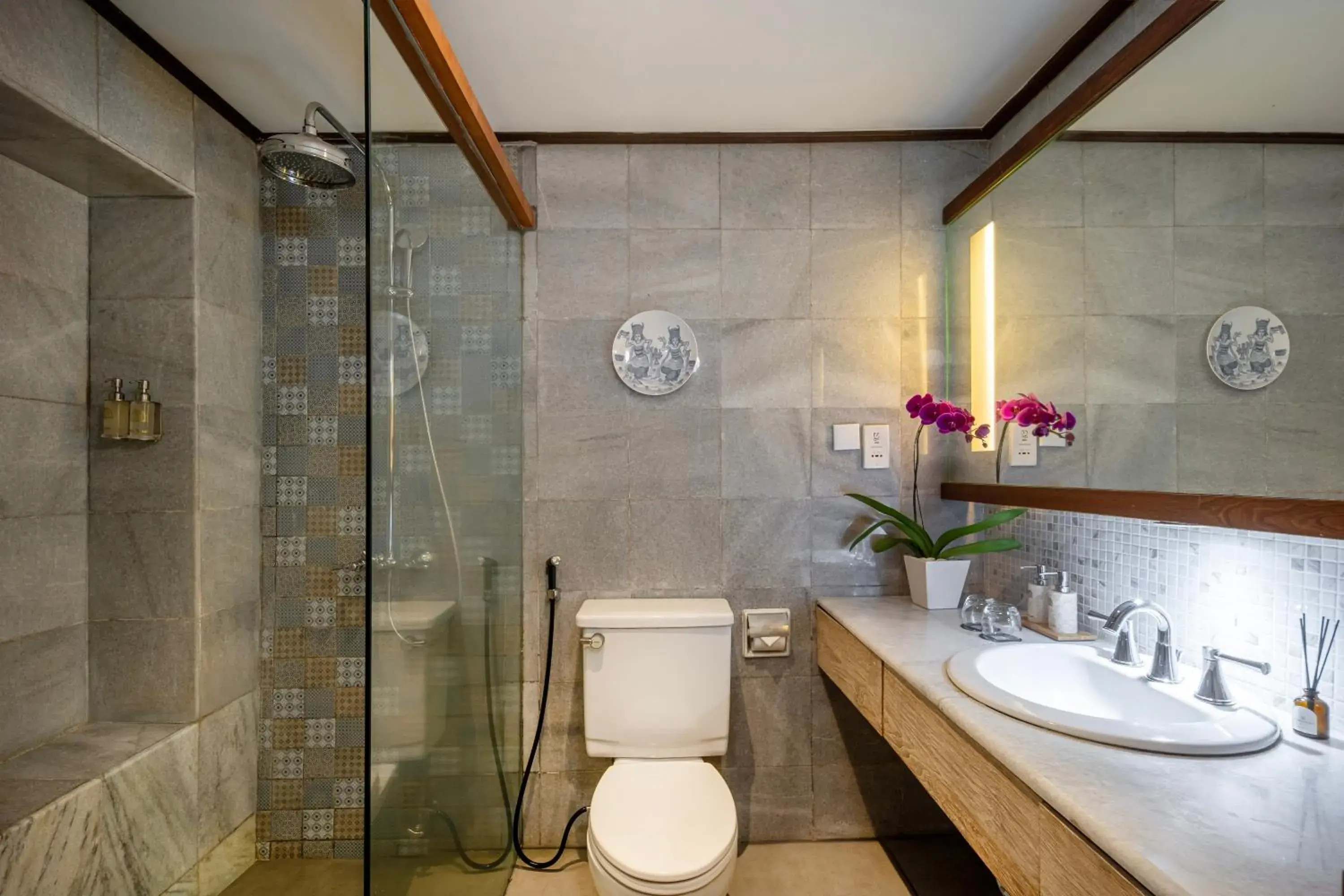 Bathroom in Ramayana Candidasa Beach Resort Bathroom in Ramayana Candidasa Beach Resort