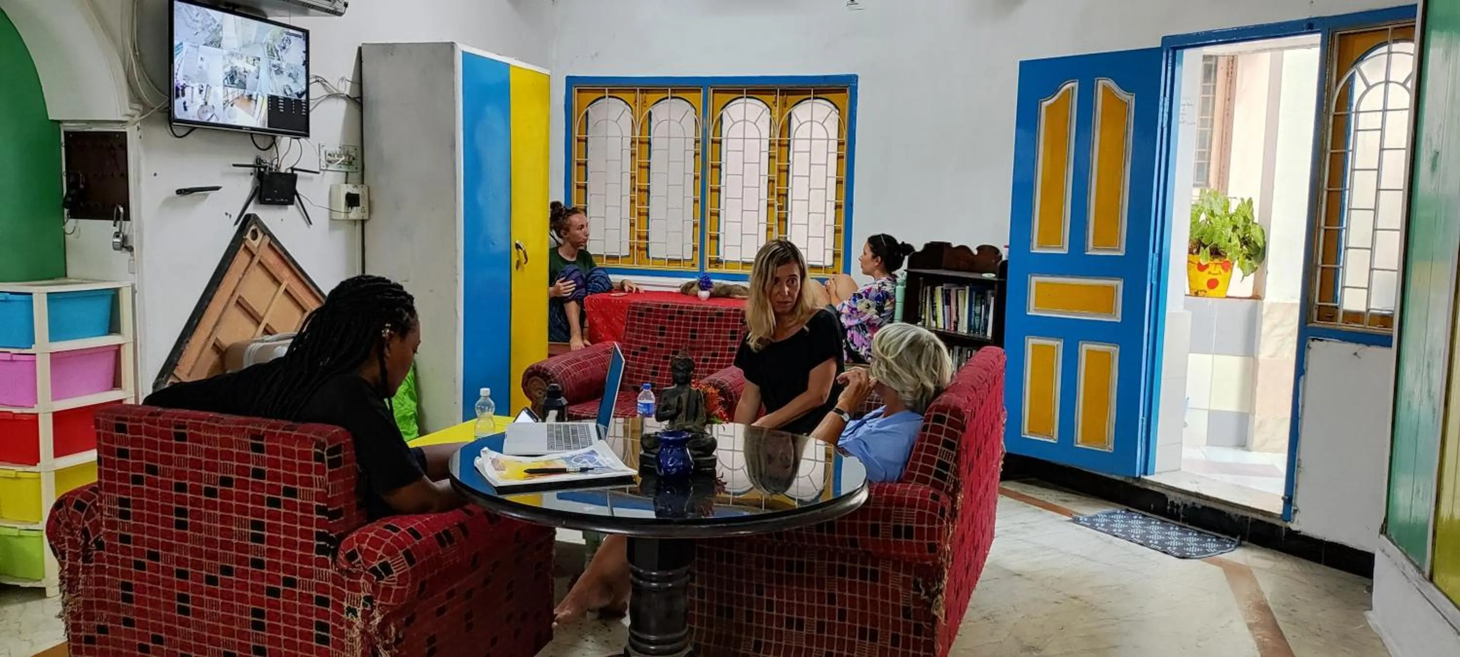 Living room in Hostel Gandhi