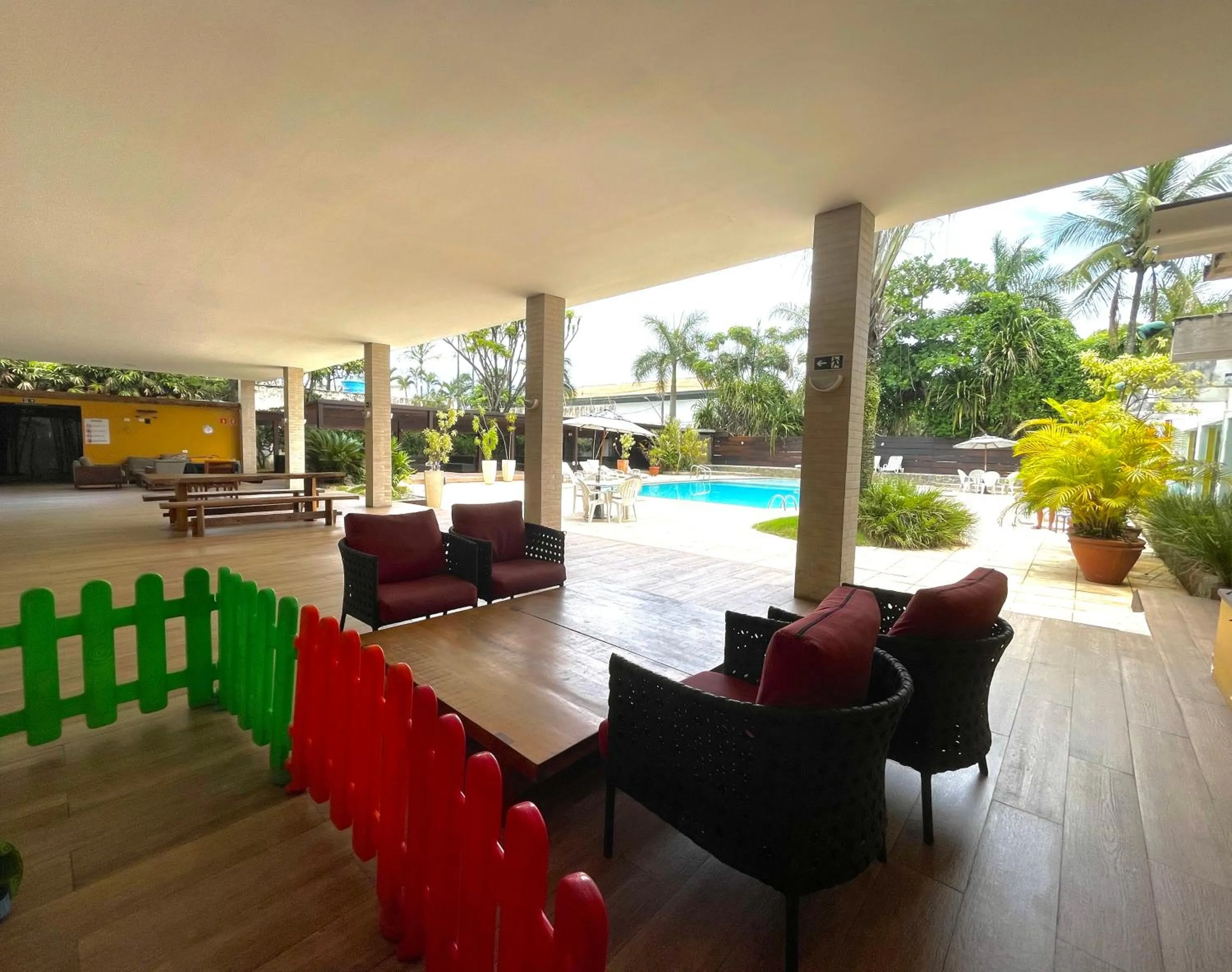 Seating area in Delphin Beach Hotel
