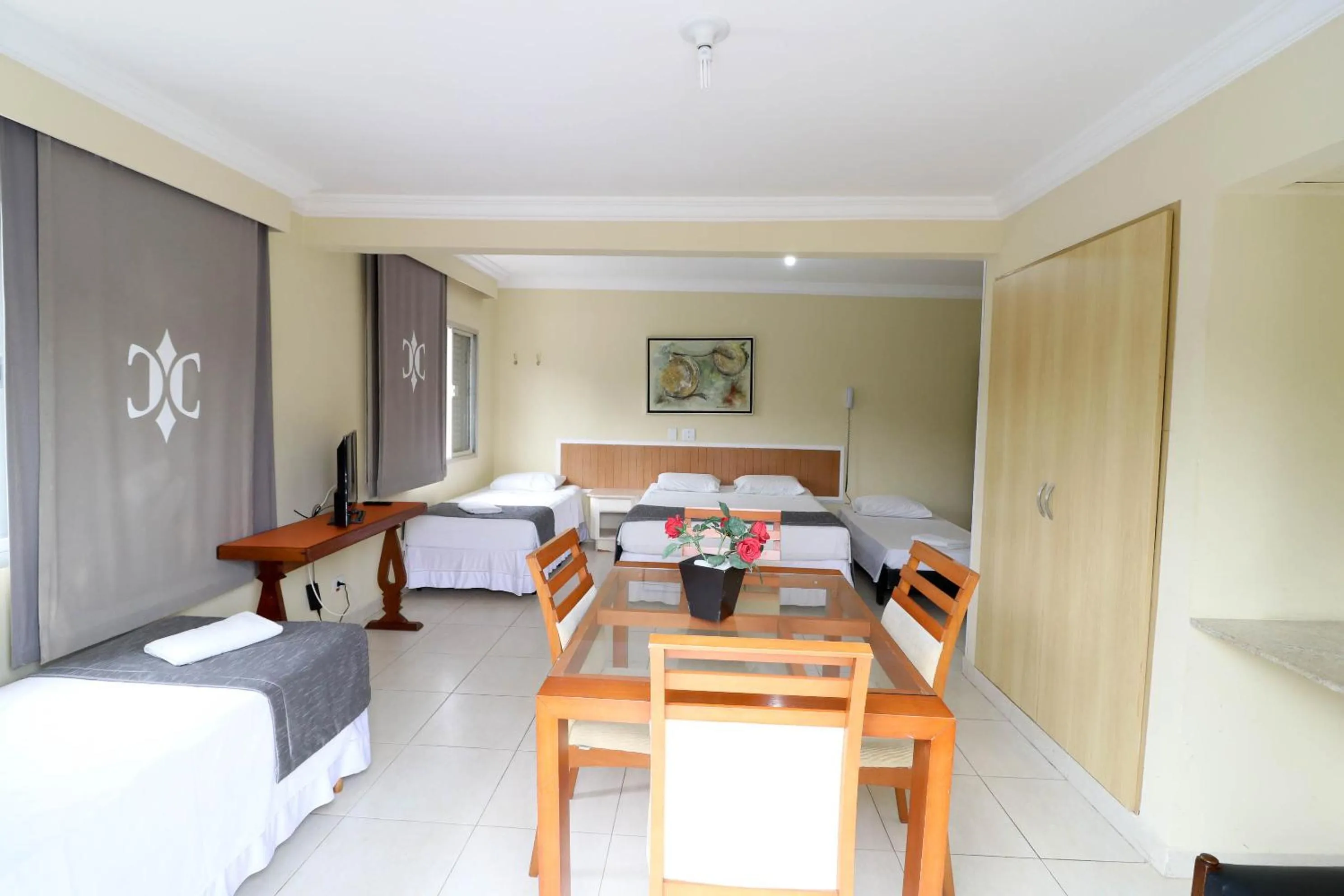 Bed in Charme Hotel Guarujá Frente Mar