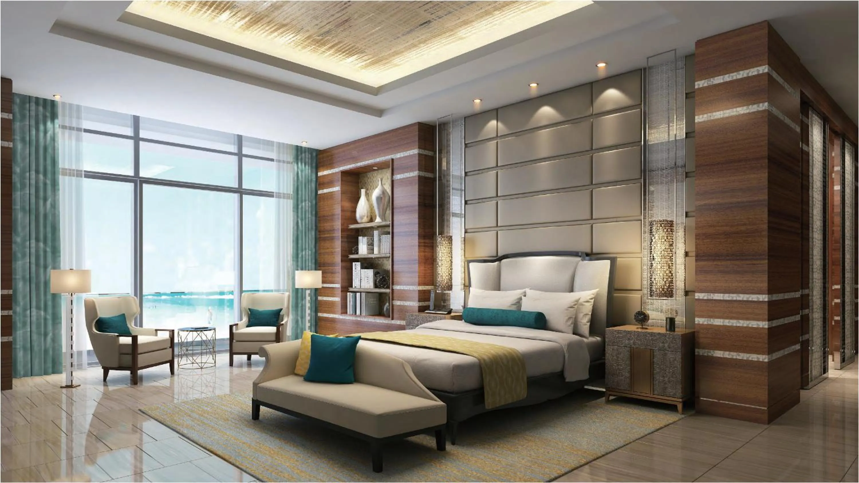 Photo of the whole room, Bed in Atlantis Sanya