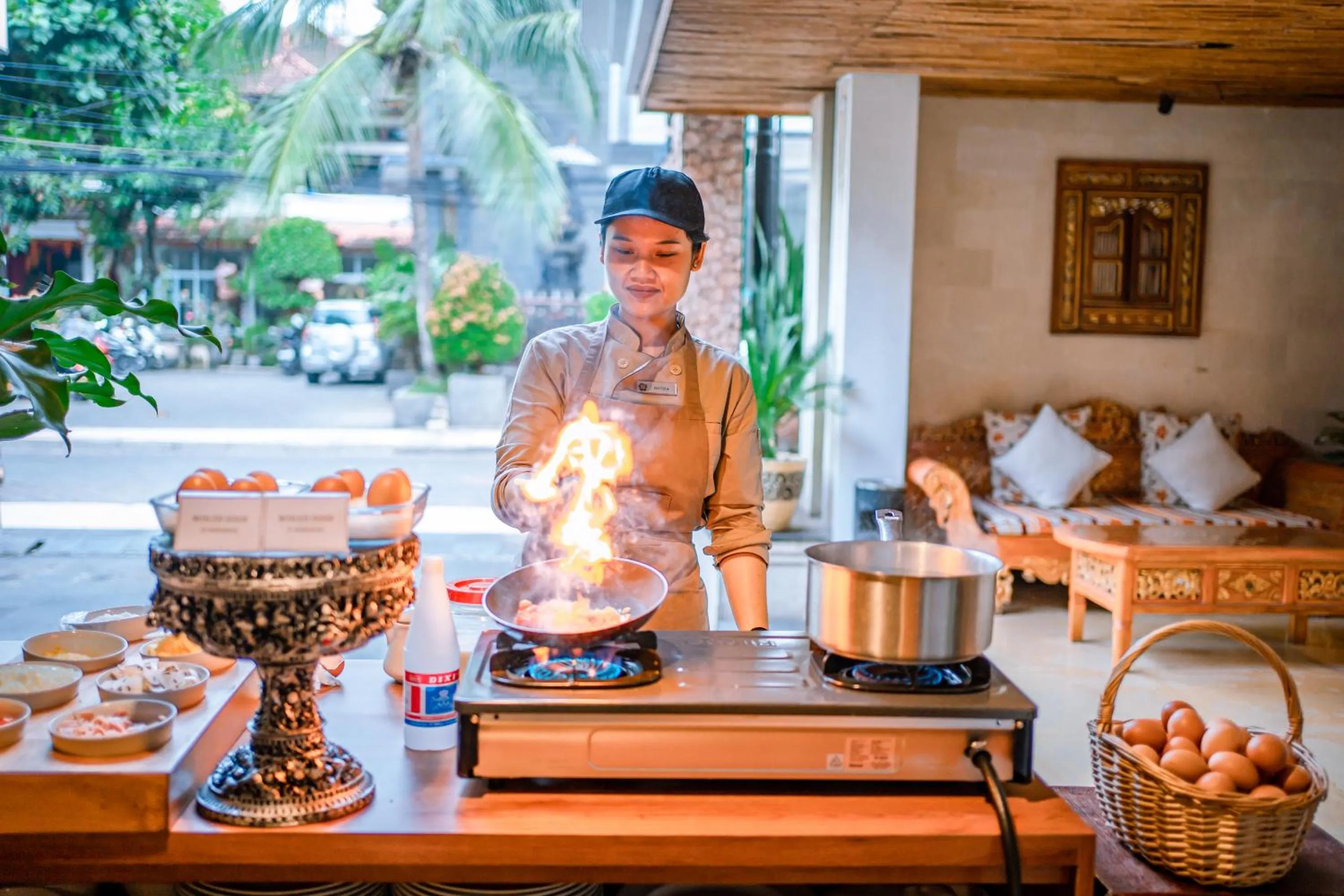 Breakfast in Rama Garden Hotel Bali