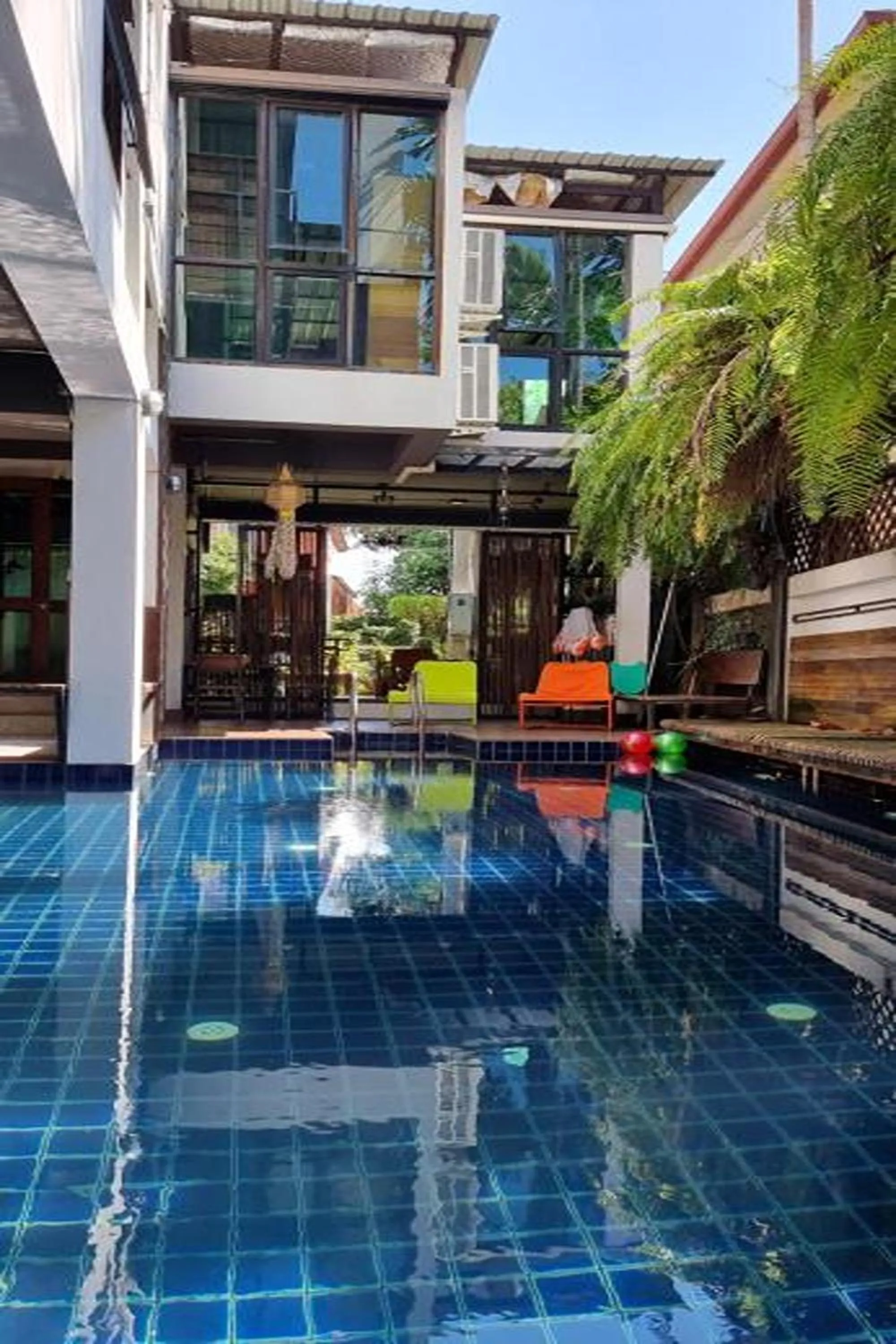 Swimming pool in 33 Poshtel