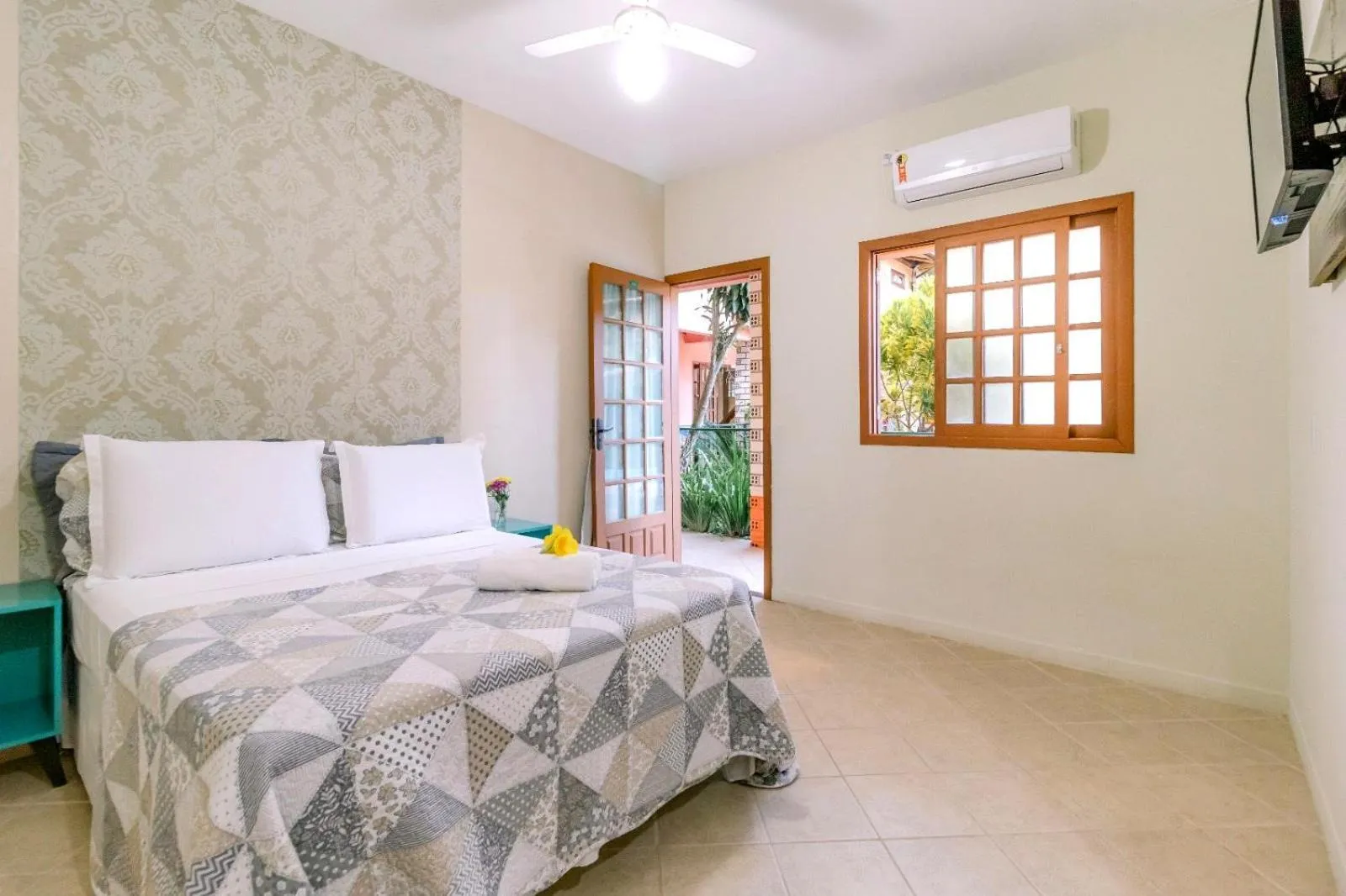 Bed in Pousada Chaday