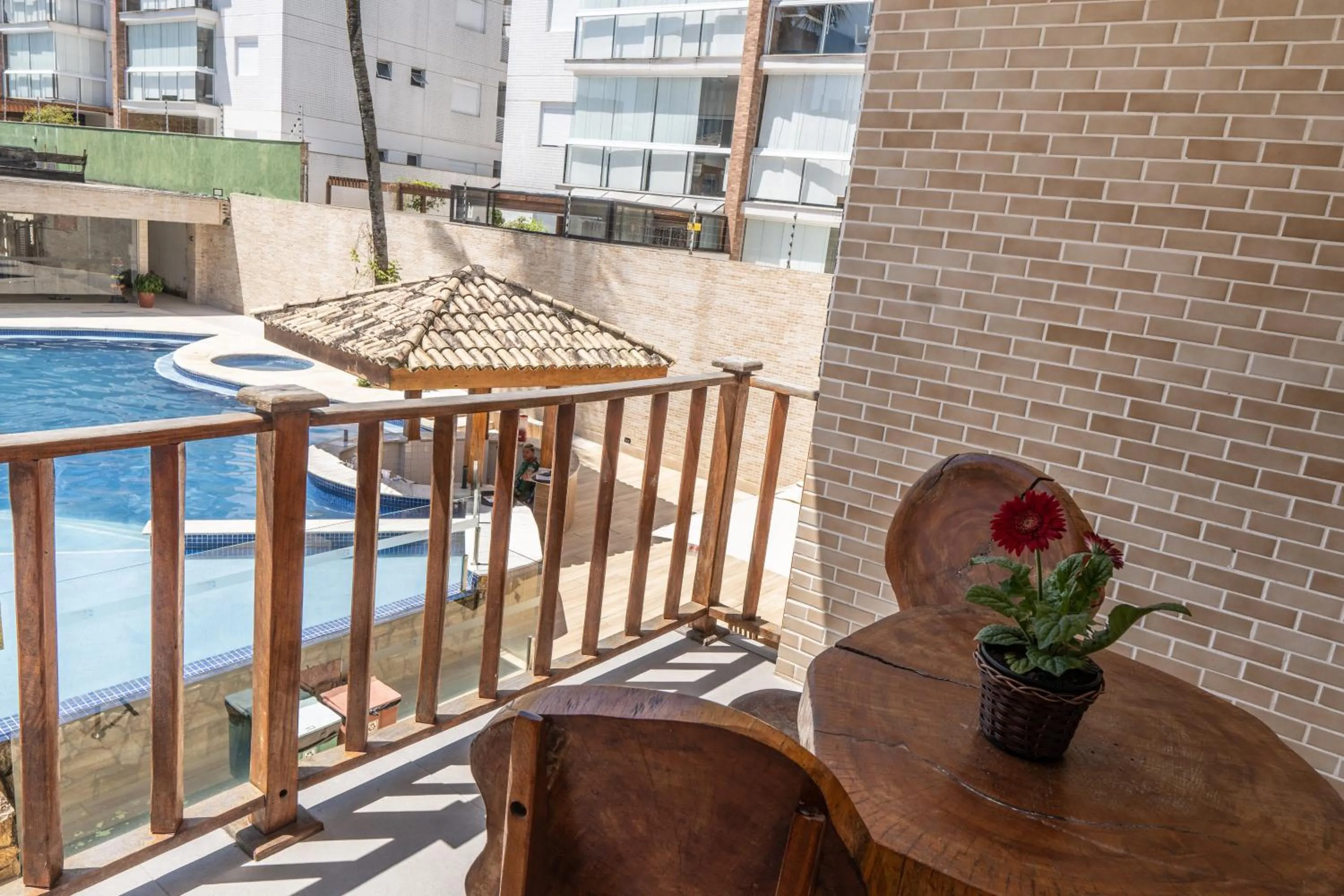 Balcony/Terrace in Strand Hotel Guarujá Frente Mar