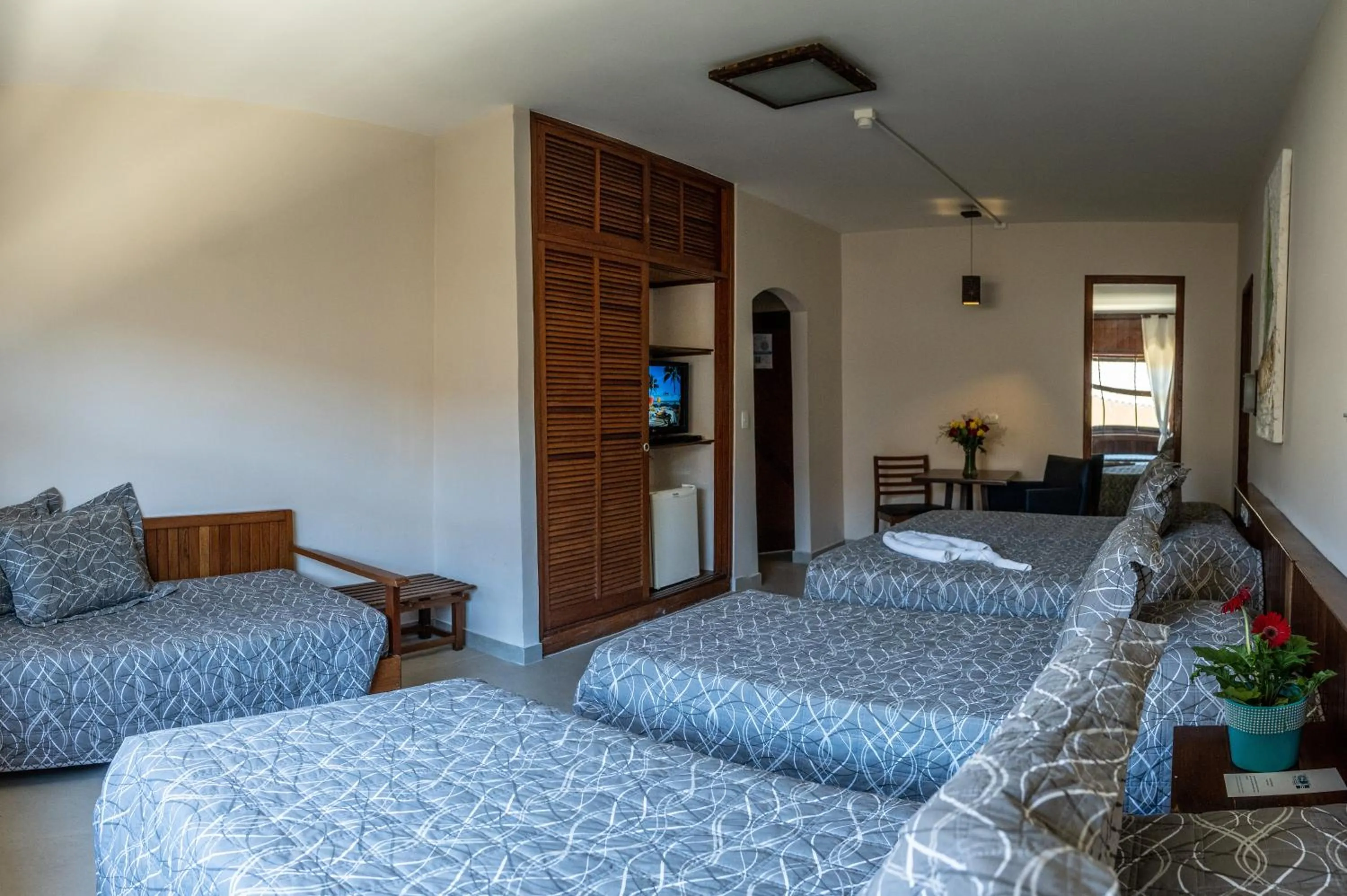 Bed in Strand Hotel Guarujá Frente Mar