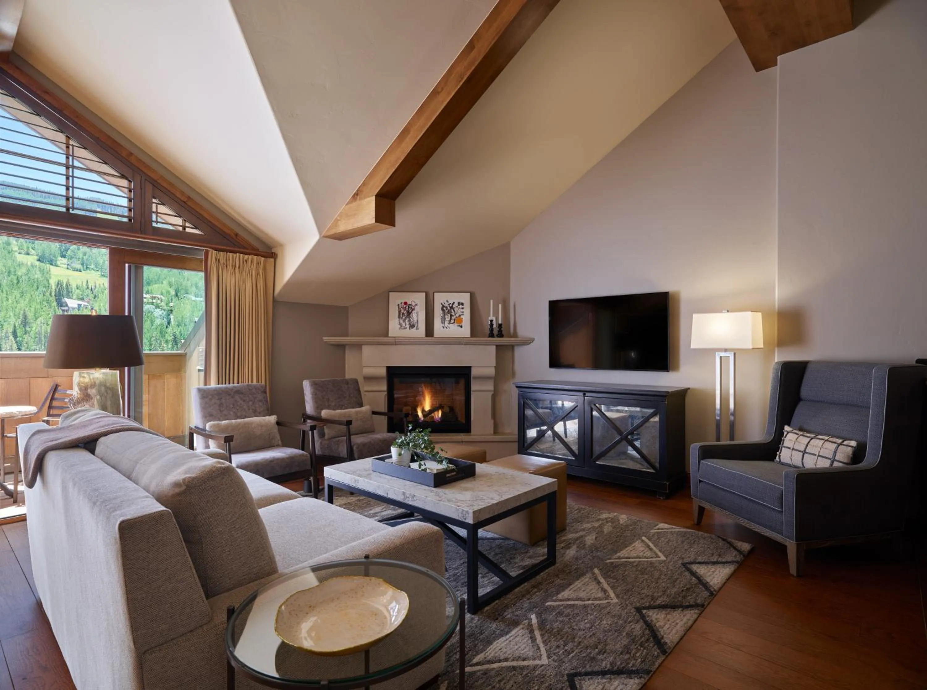 Living room in The Sebastian - Vail