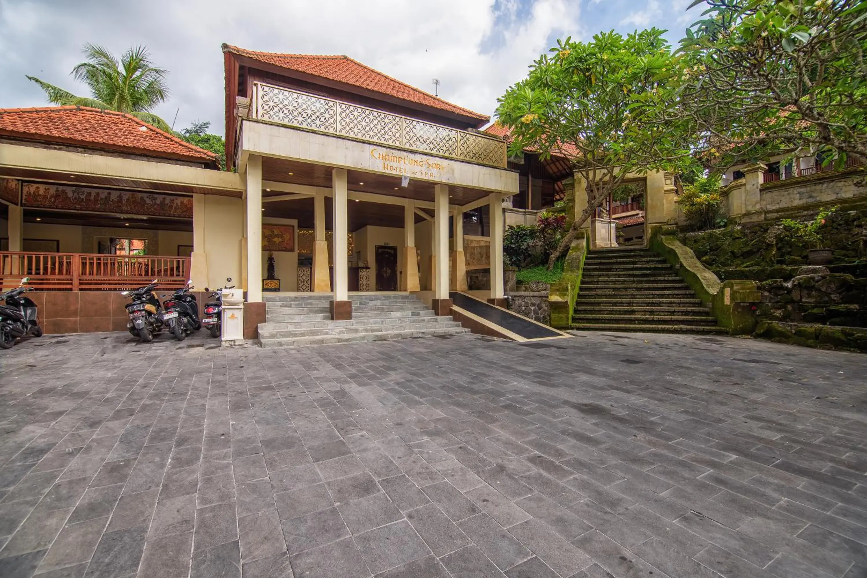 Parking, Property Building in Champlung Sari Hotel and Spa Ubud