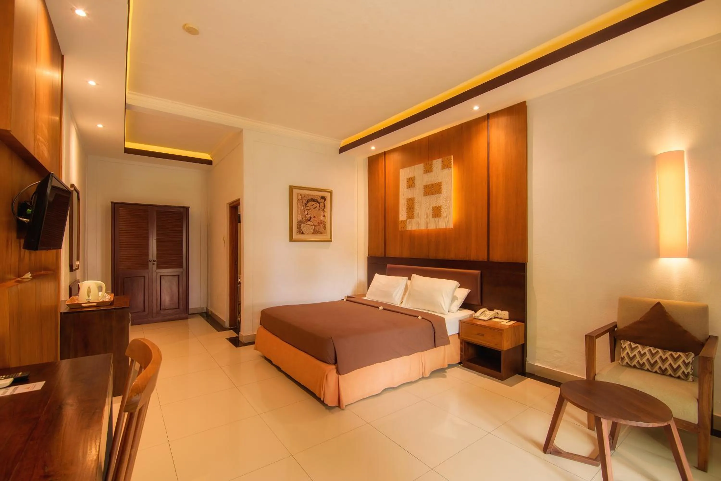 Bed in Champlung Sari Hotel and Spa Ubud