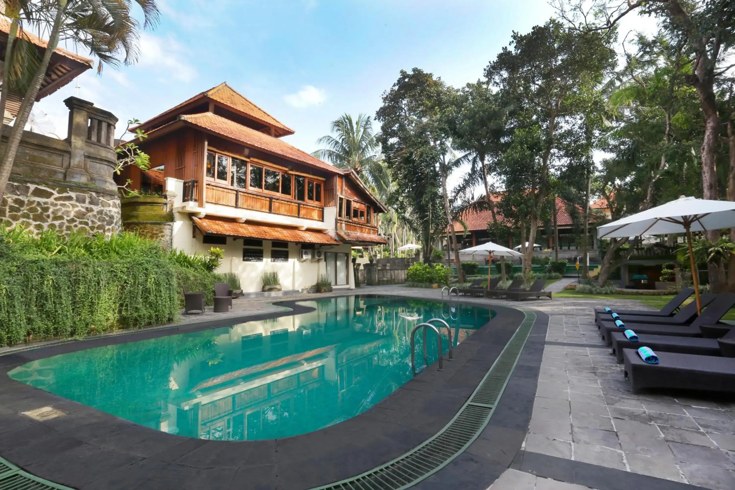 Swimming pool, Property Building in Champlung Sari Hotel and Spa Ubud