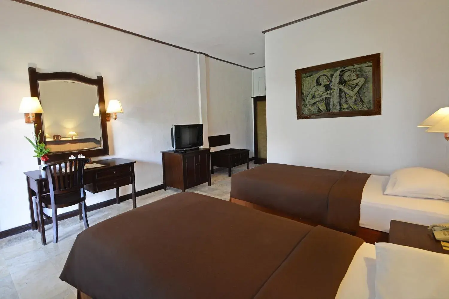 Bed in Champlung Sari Hotel and Spa Ubud