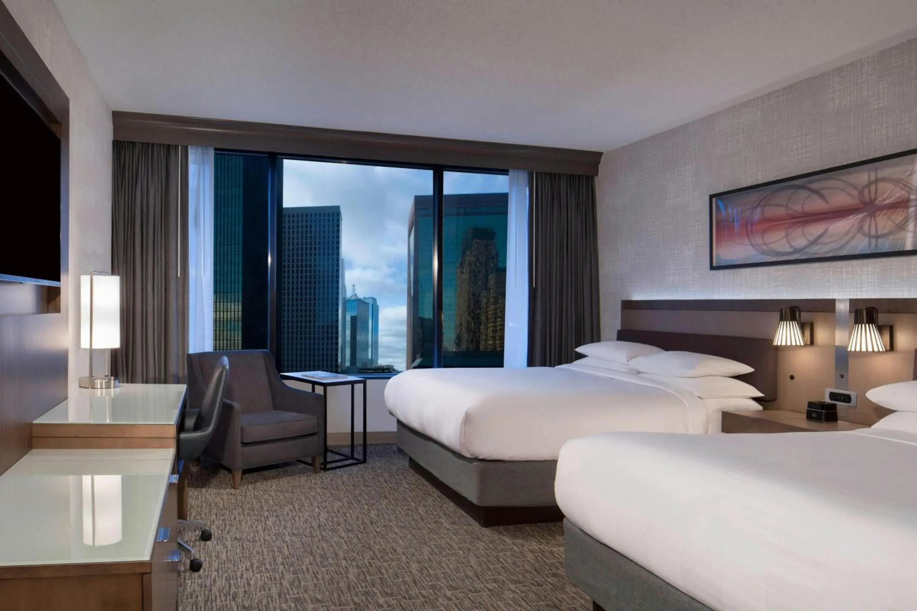 Queen Room with Two Queen Beds and Adapted Tub - Mobility and Hearing Accessible in Dallas Marriott Downtown Queen Room with Two Queen Beds and Adapted Tub - Mobility and Hearing Accessible in Dallas Marriott Downtown