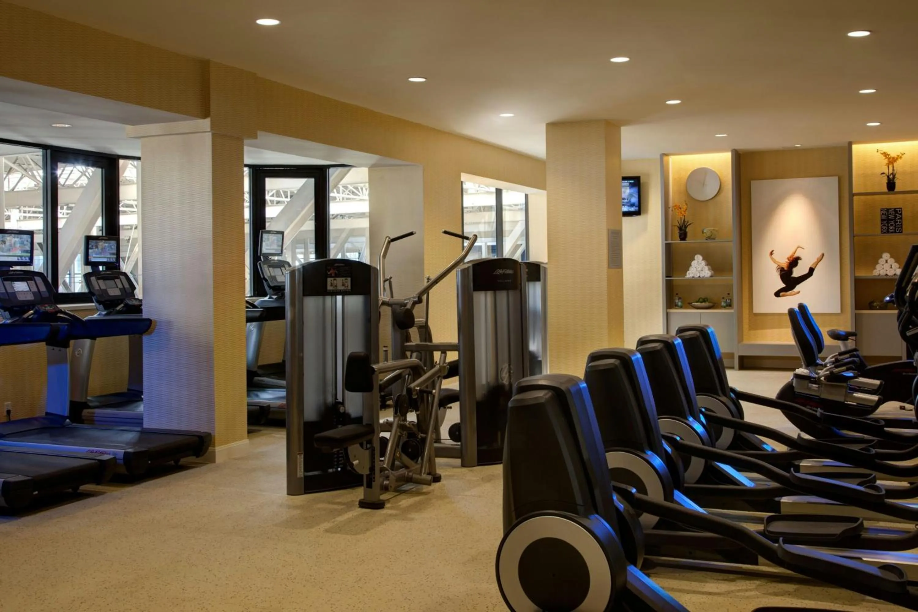 Fitness centre/facilities in Dallas Marriott Downtown