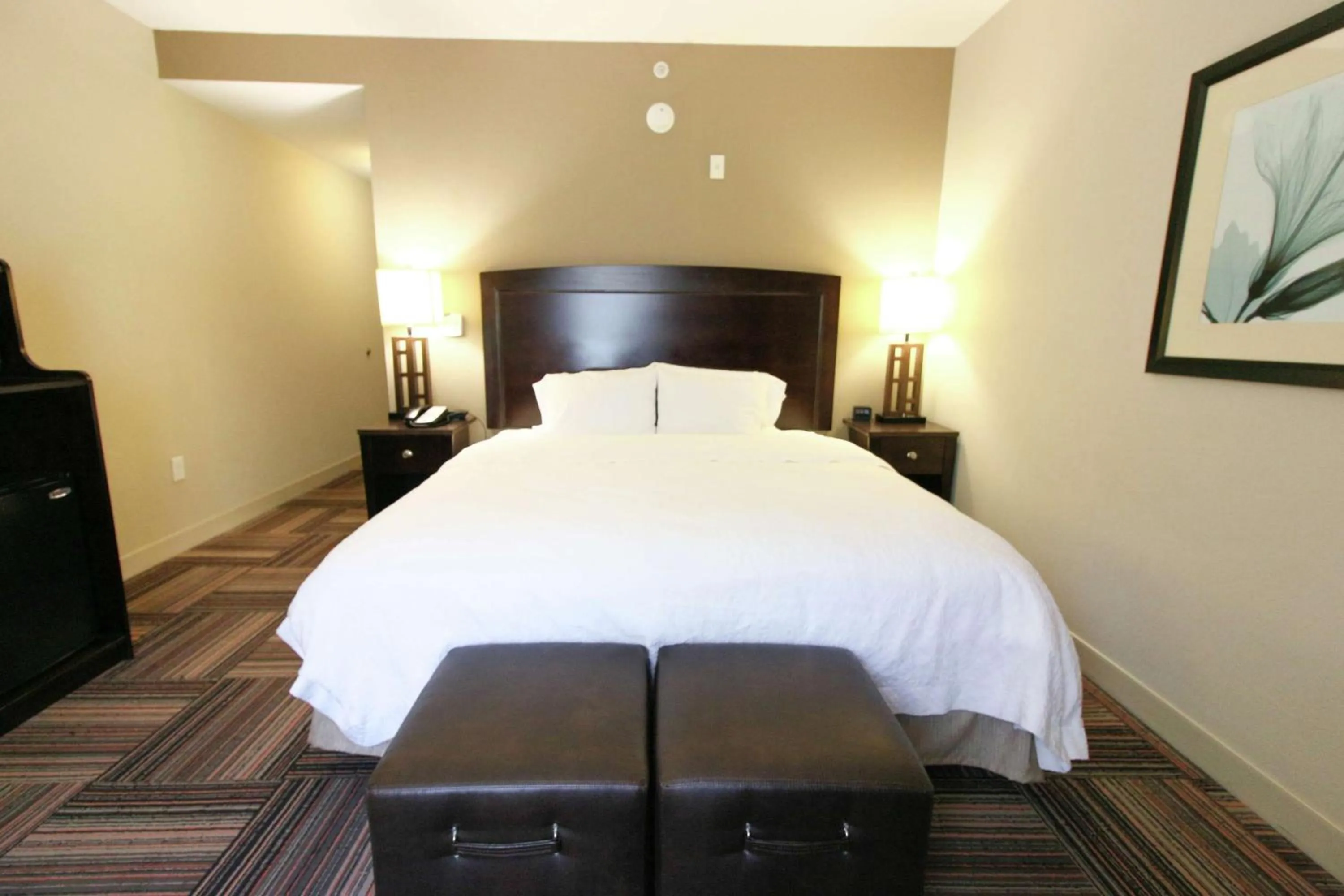 Bed in Hampton Inn & Suites Flowery Branch