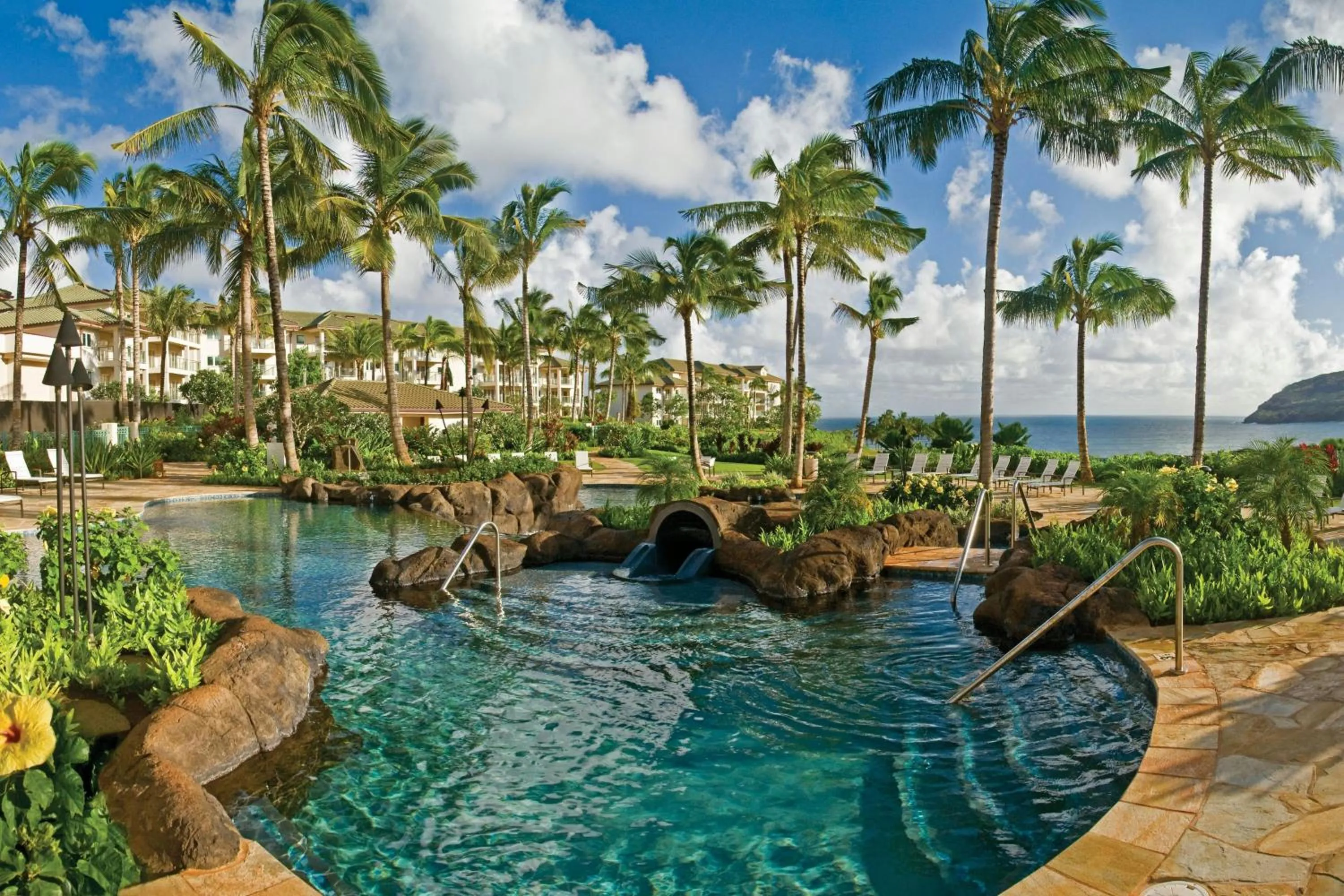 Swimming pool in Marriott's Kauai Lagoons - Kalanipu'u