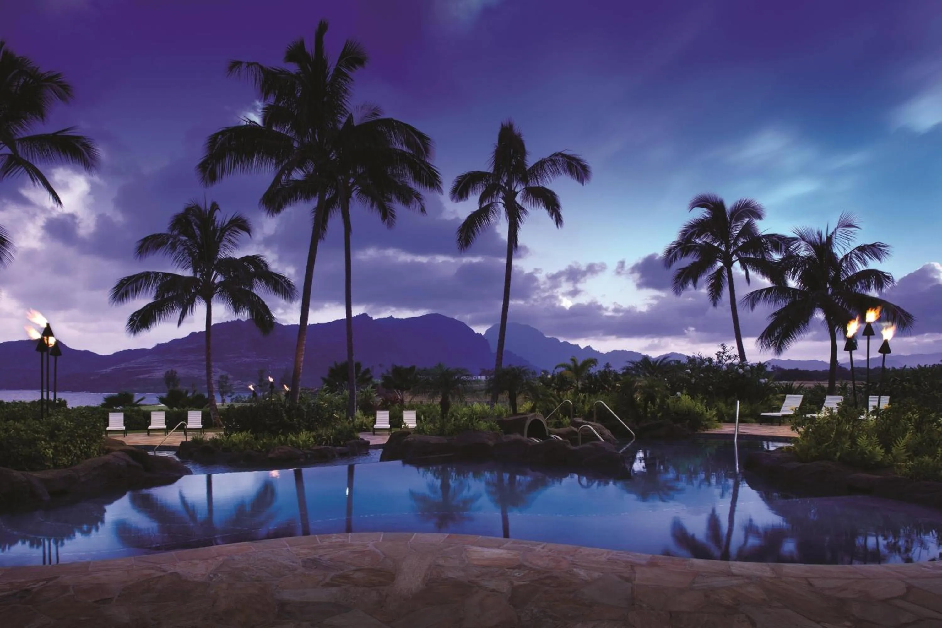 Swimming pool in Marriott's Kauai Lagoons - Kalanipu'u