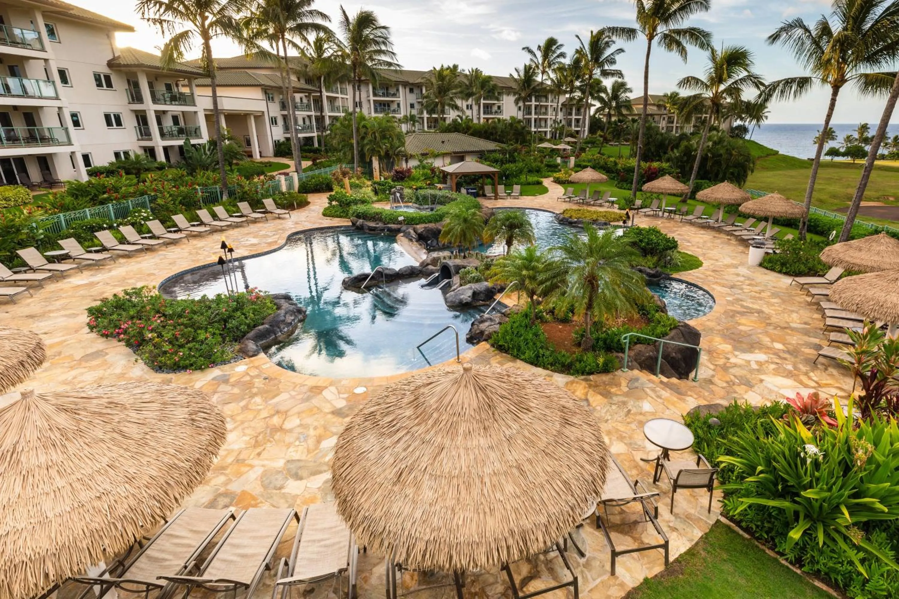 Swimming pool in Marriott's Kauai Lagoons - Kalanipu'u