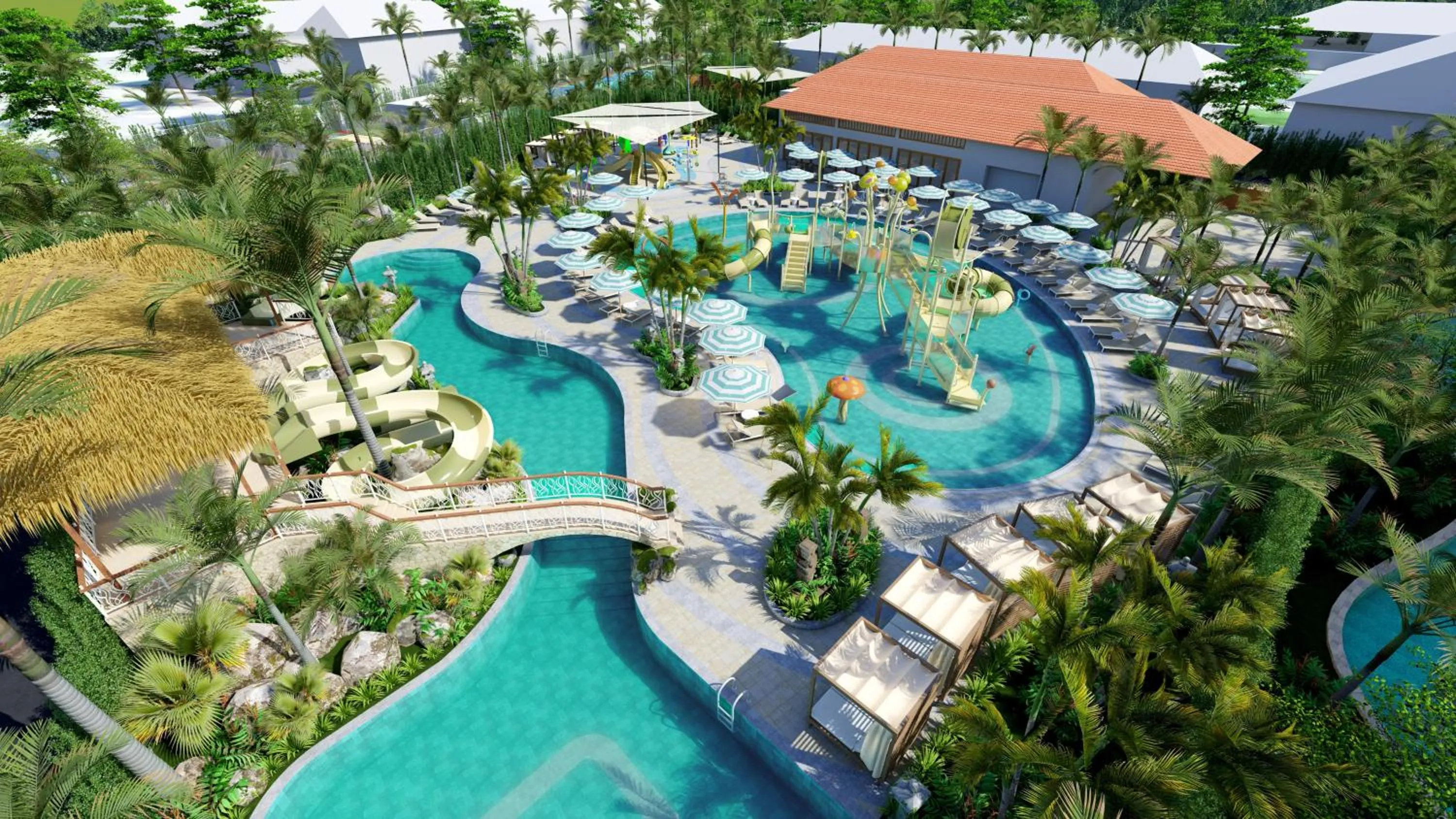 Aqua park in Paradisus by Meliá Bali