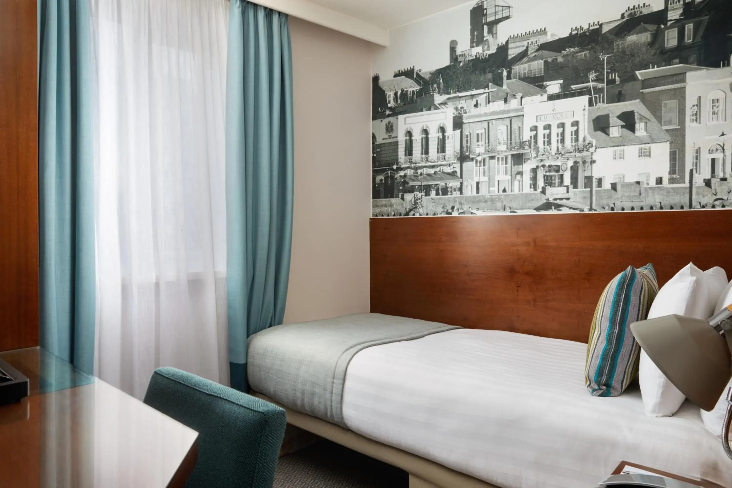 Bedroom, Bed in Seraphine Hammersmith Hotel Bedroom, Bed in Seraphine Hammersmith Hotel