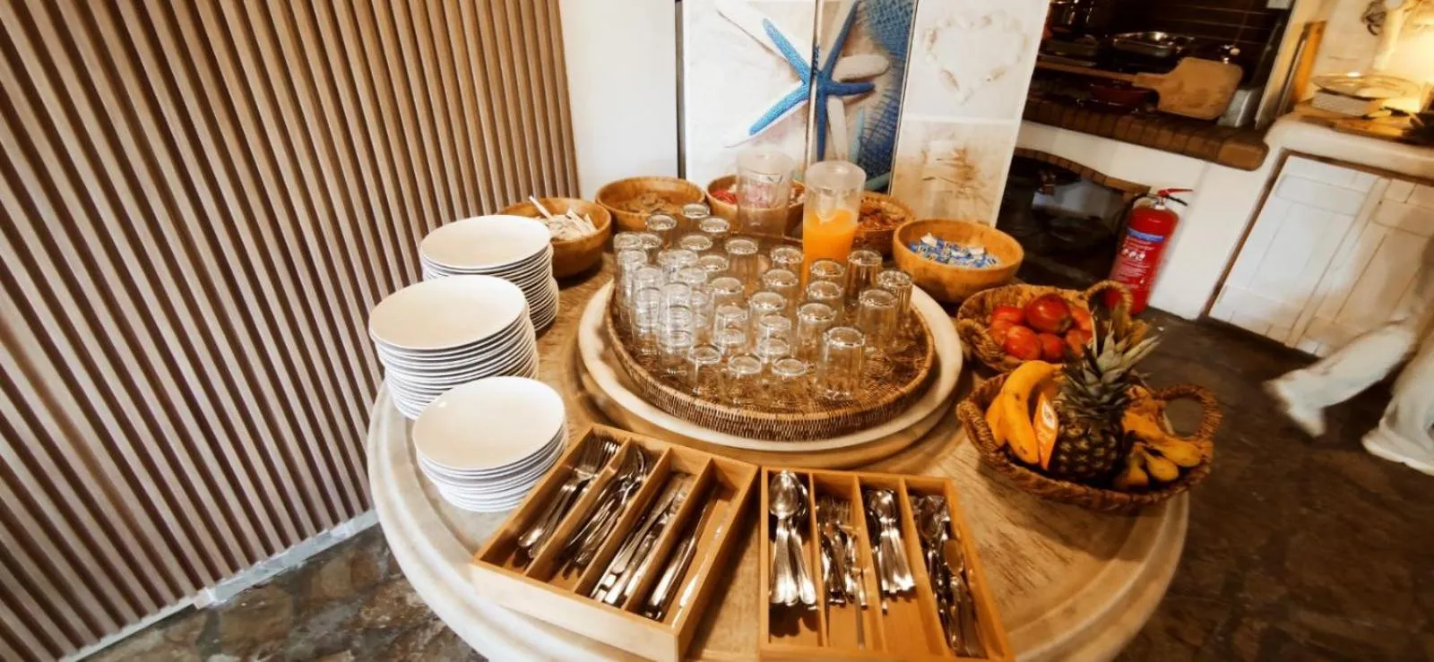 Breakfast in Mykonian Iros Suites & Villas