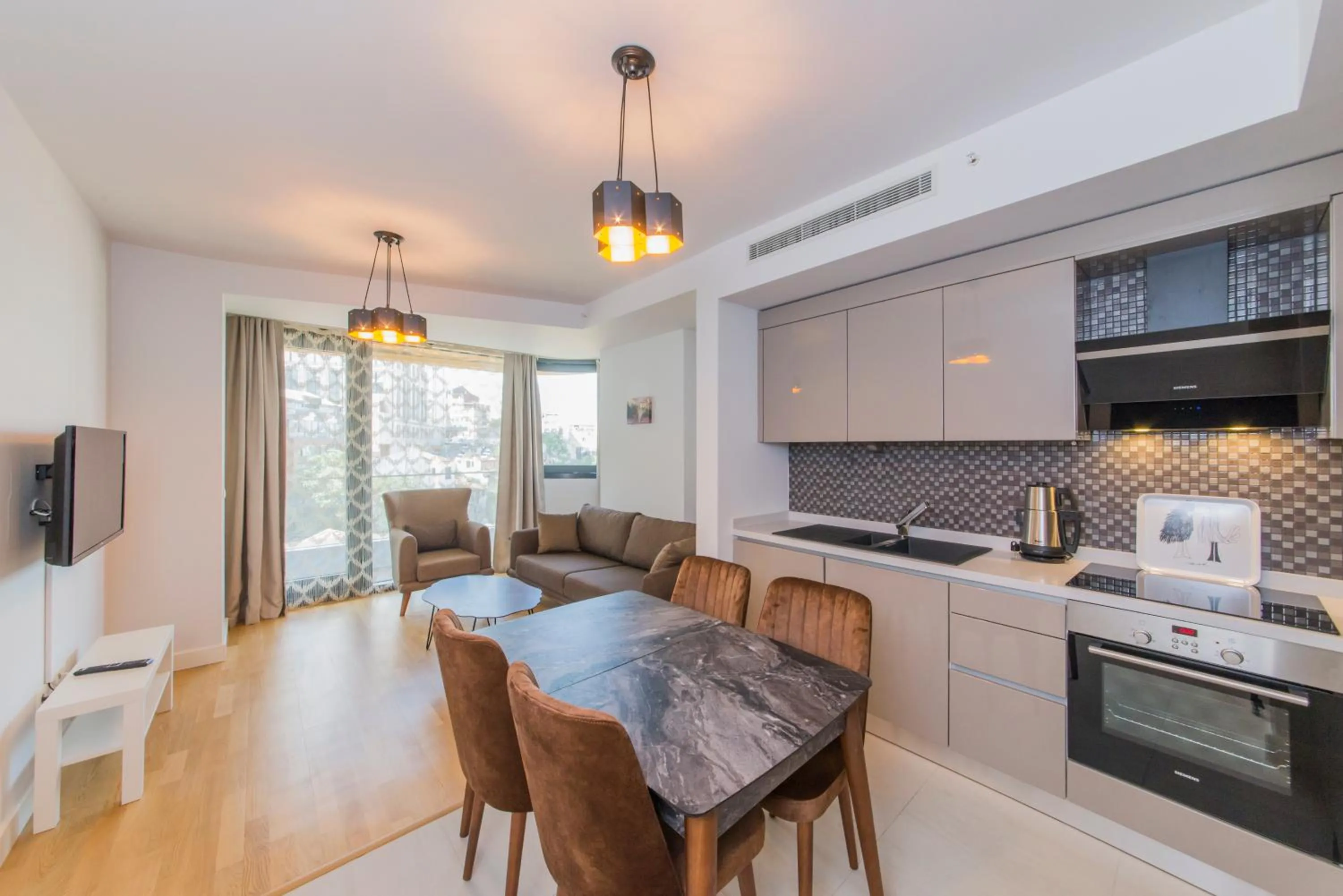Kitchen or kitchenette in Classy Suite Taksim