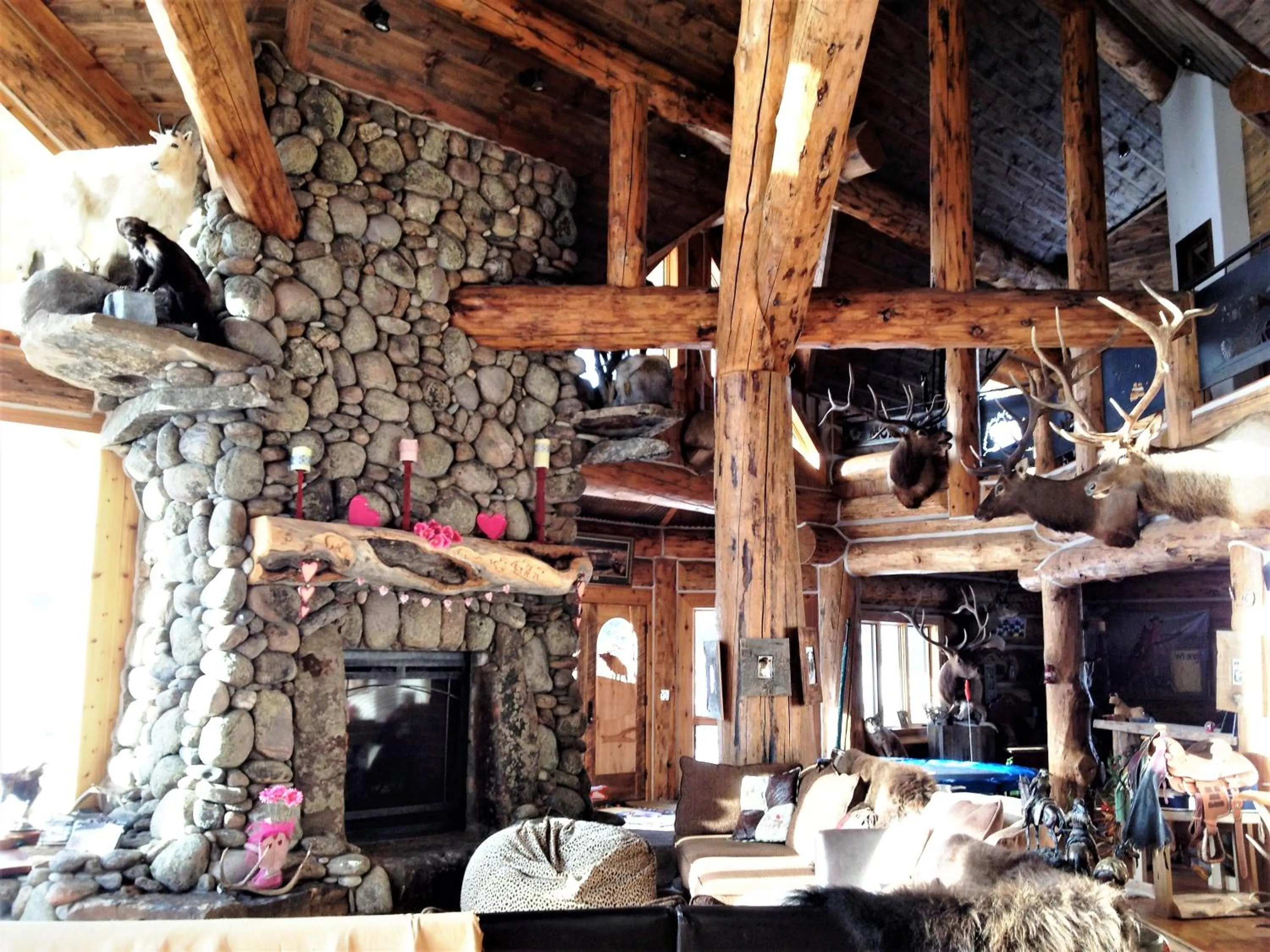 Living room in McDonald's Ranch Lodge