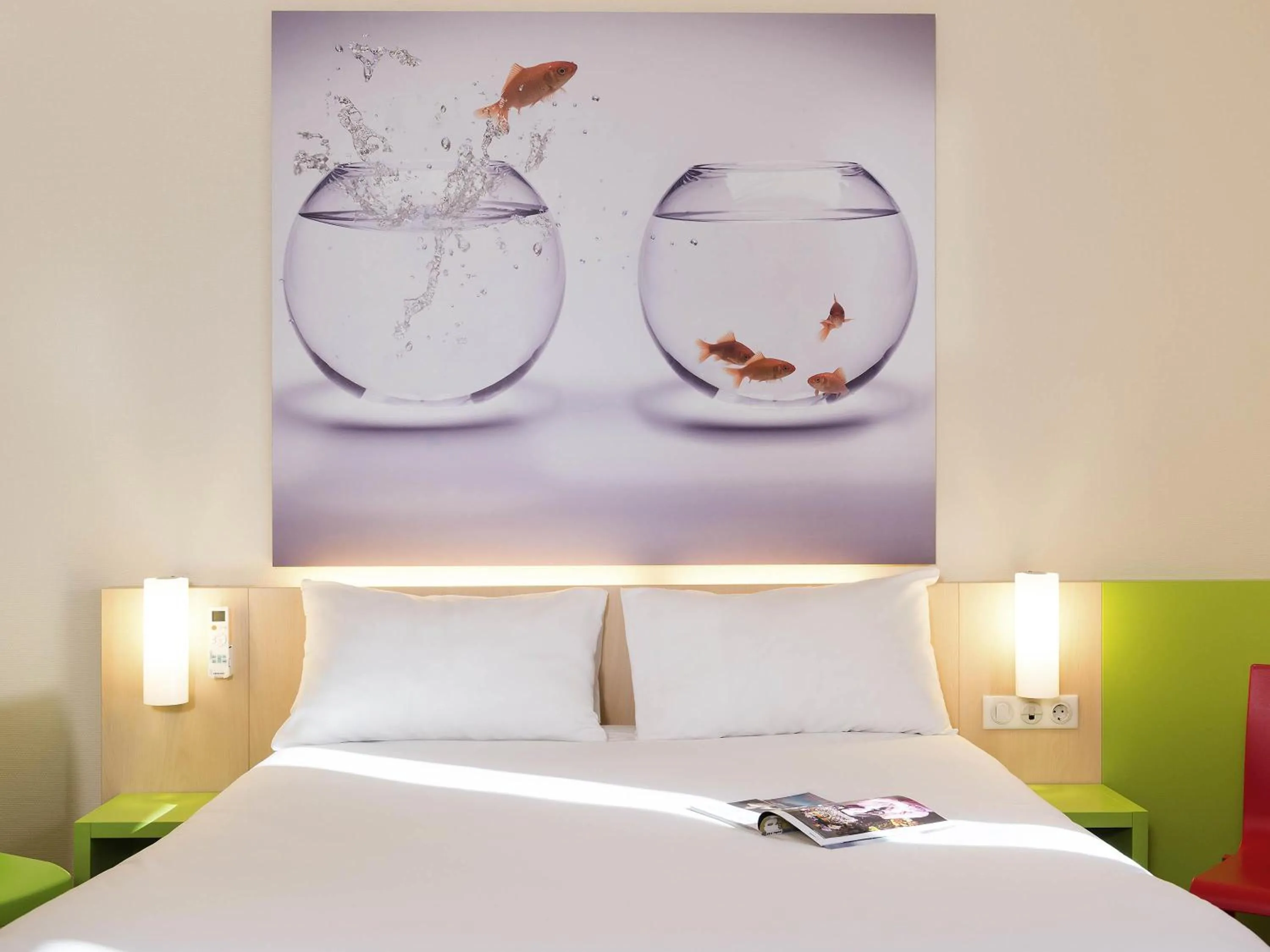 Bedroom, Bed in ibis Styles Paris Roissy-CDG