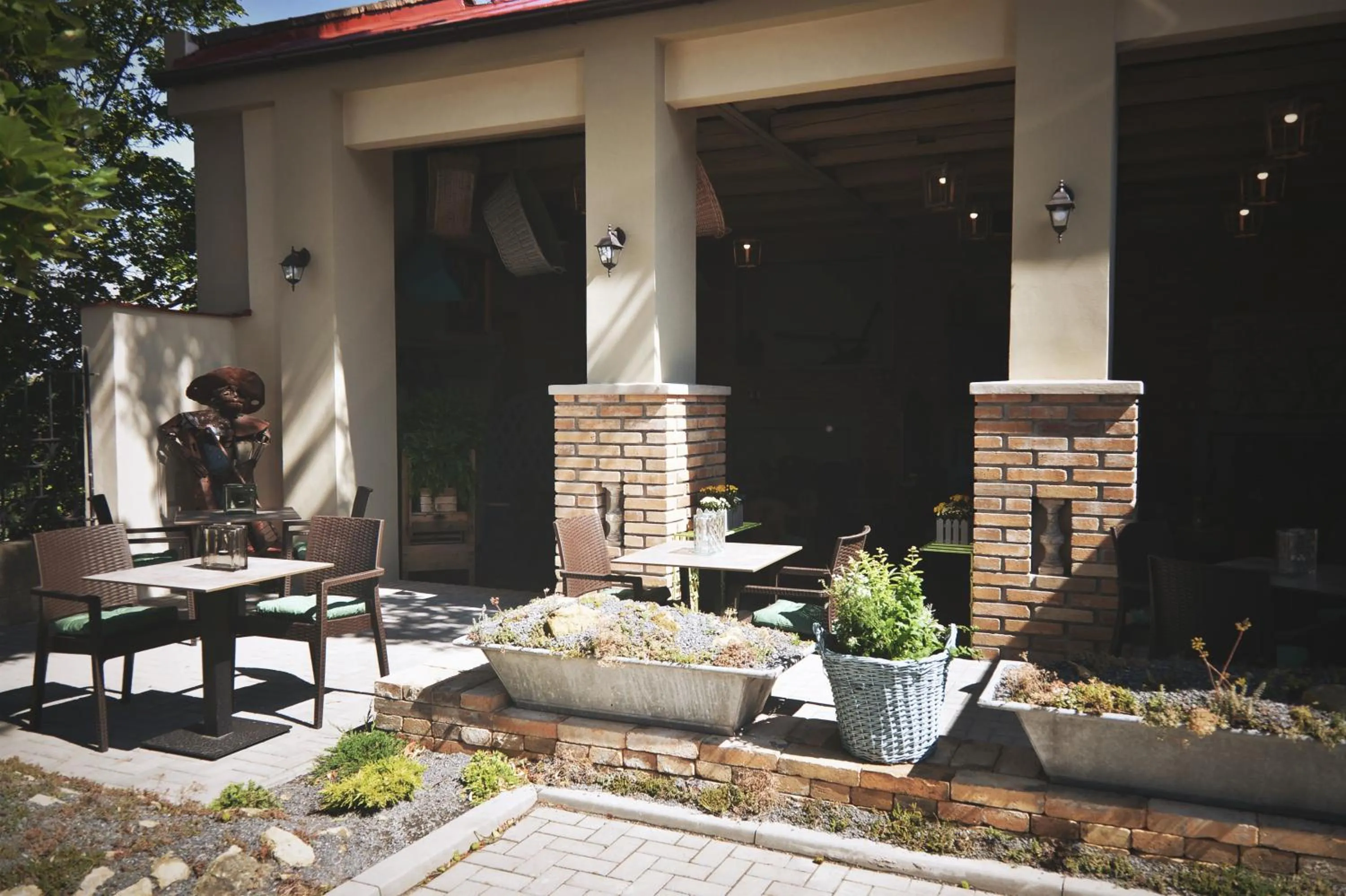 Garden, Restaurant/Places to Eat in Hotel U Hradu