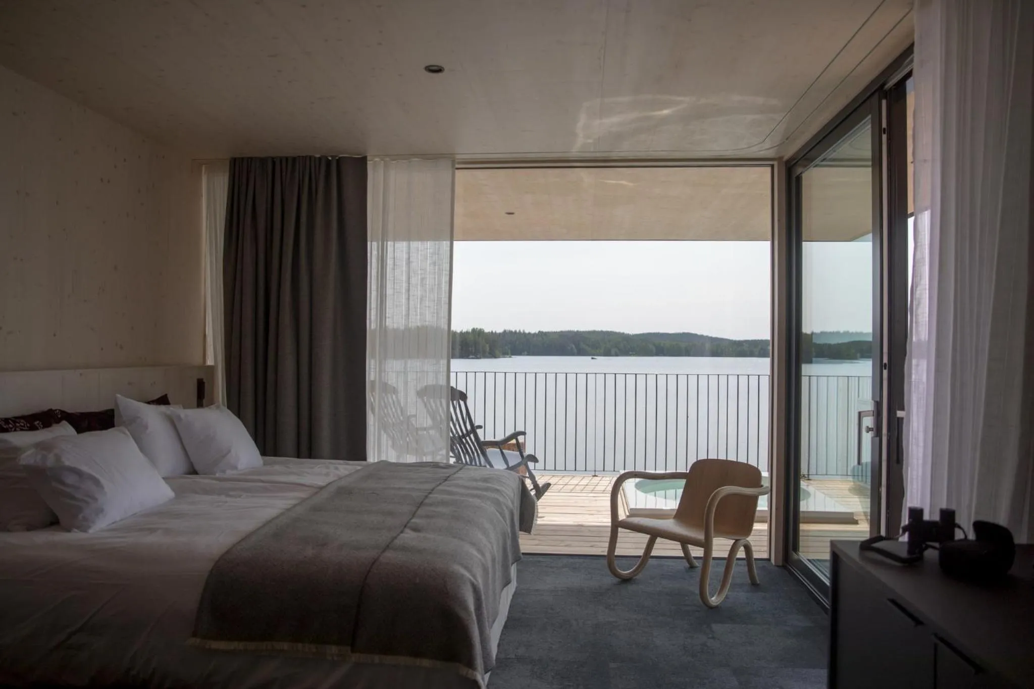 Bed in Sahanlahti Resort