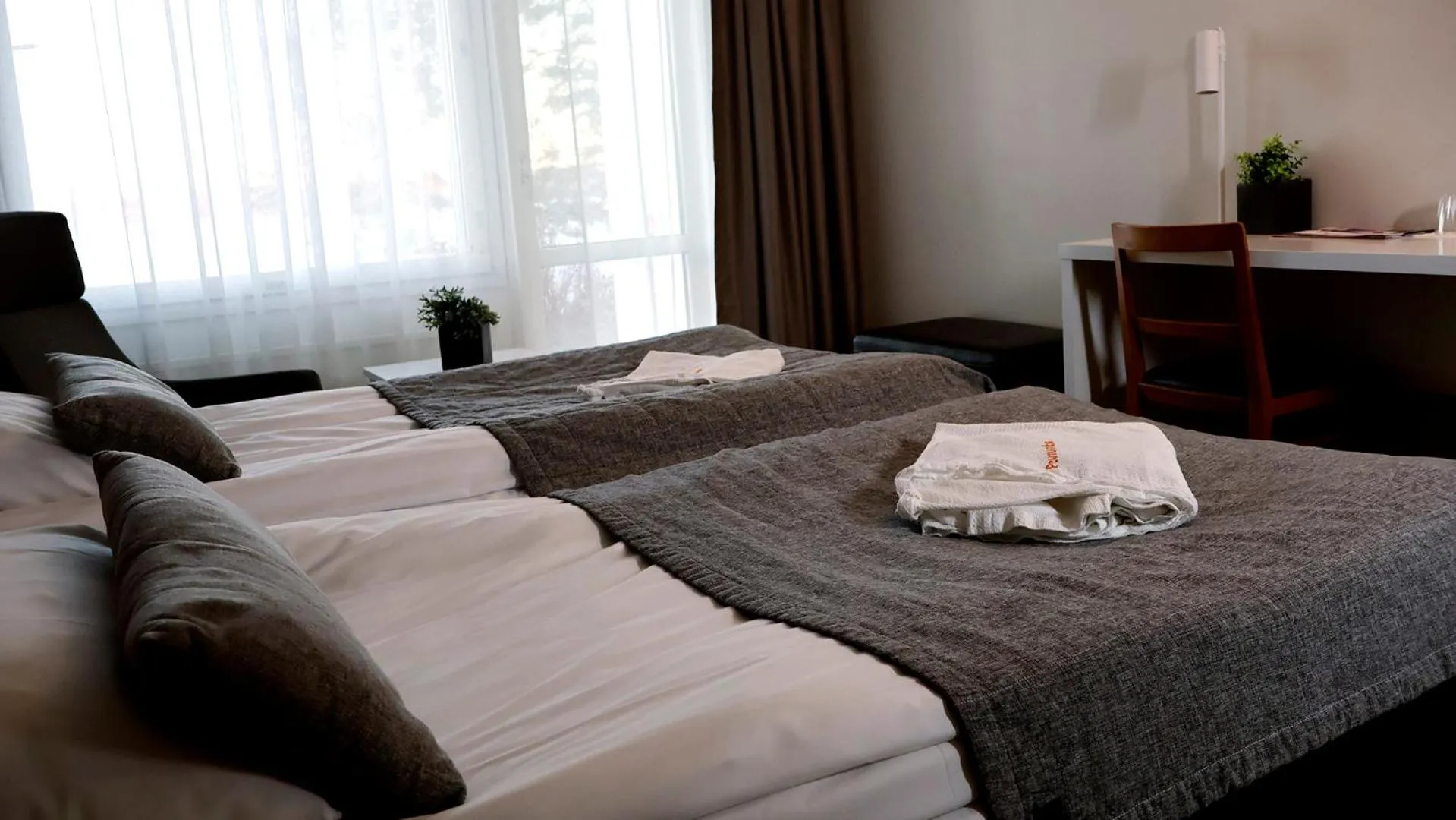 Bed in Spa Hotel Peurunka