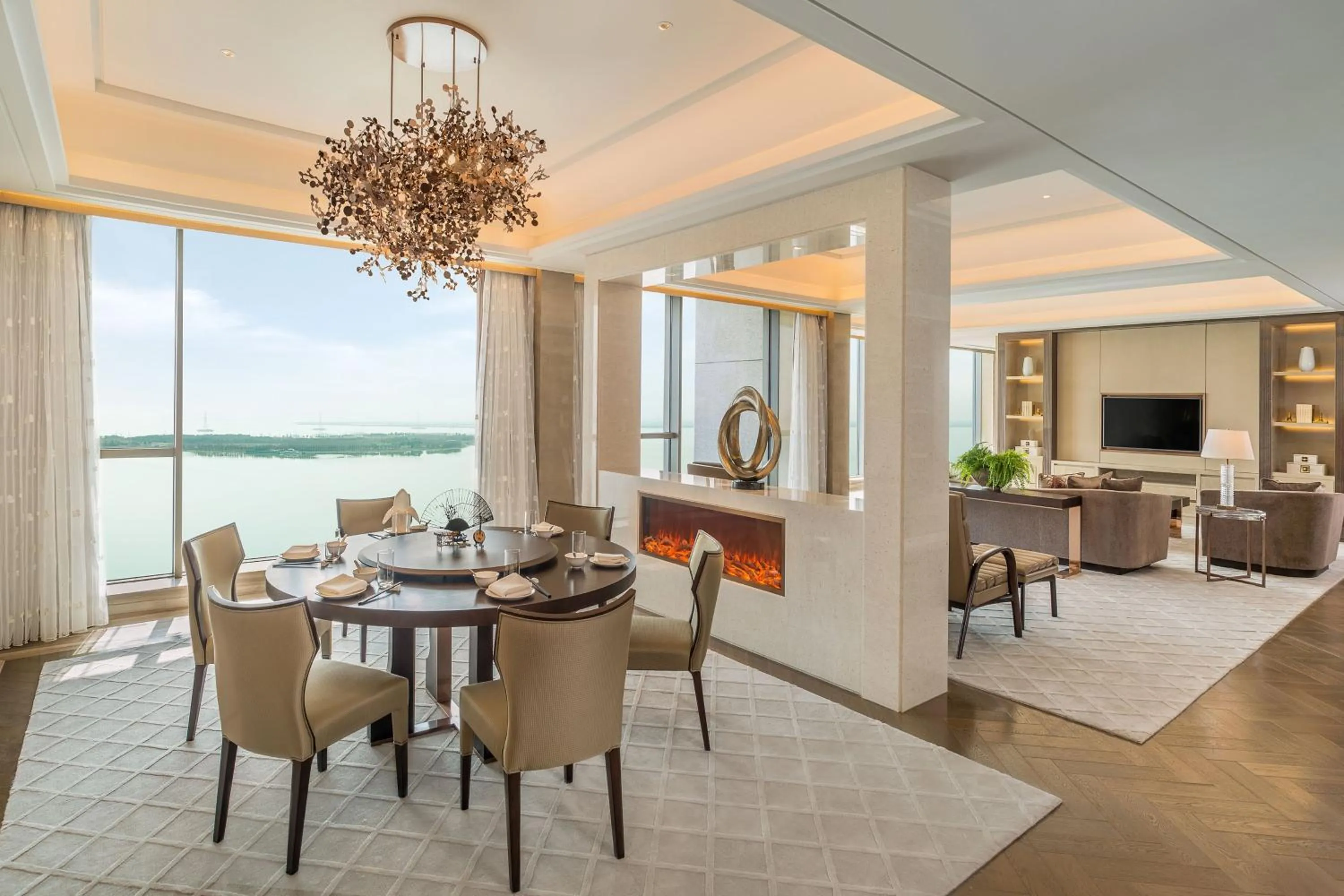 Living room in Le Meridien Suzhou, Suzhou Bay