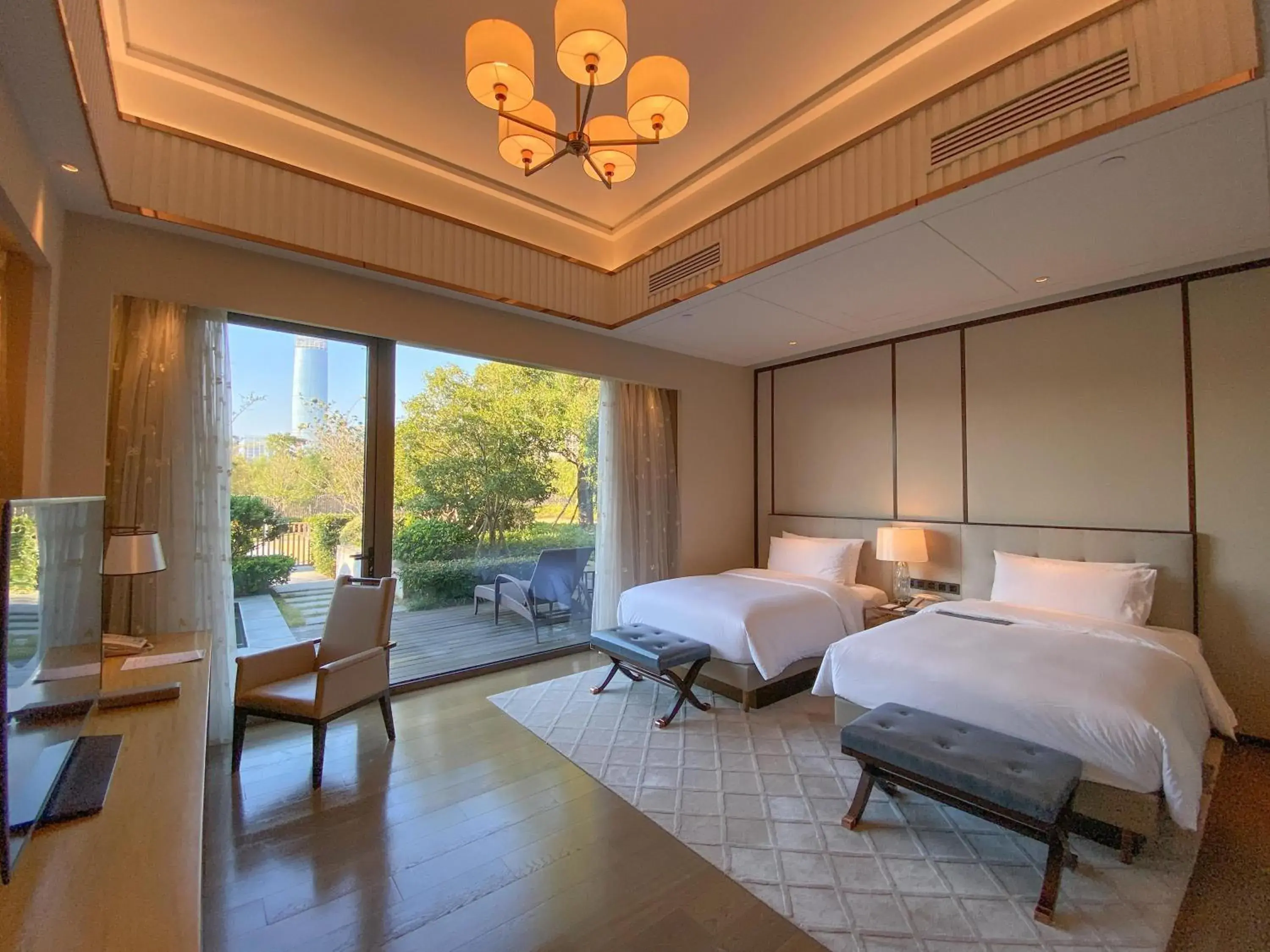 Garden View Villa Twin Room in Le Meridien Suzhou, Suzhou Bay Garden View Villa Twin Room in Le Meridien Suzhou, Suzhou Bay