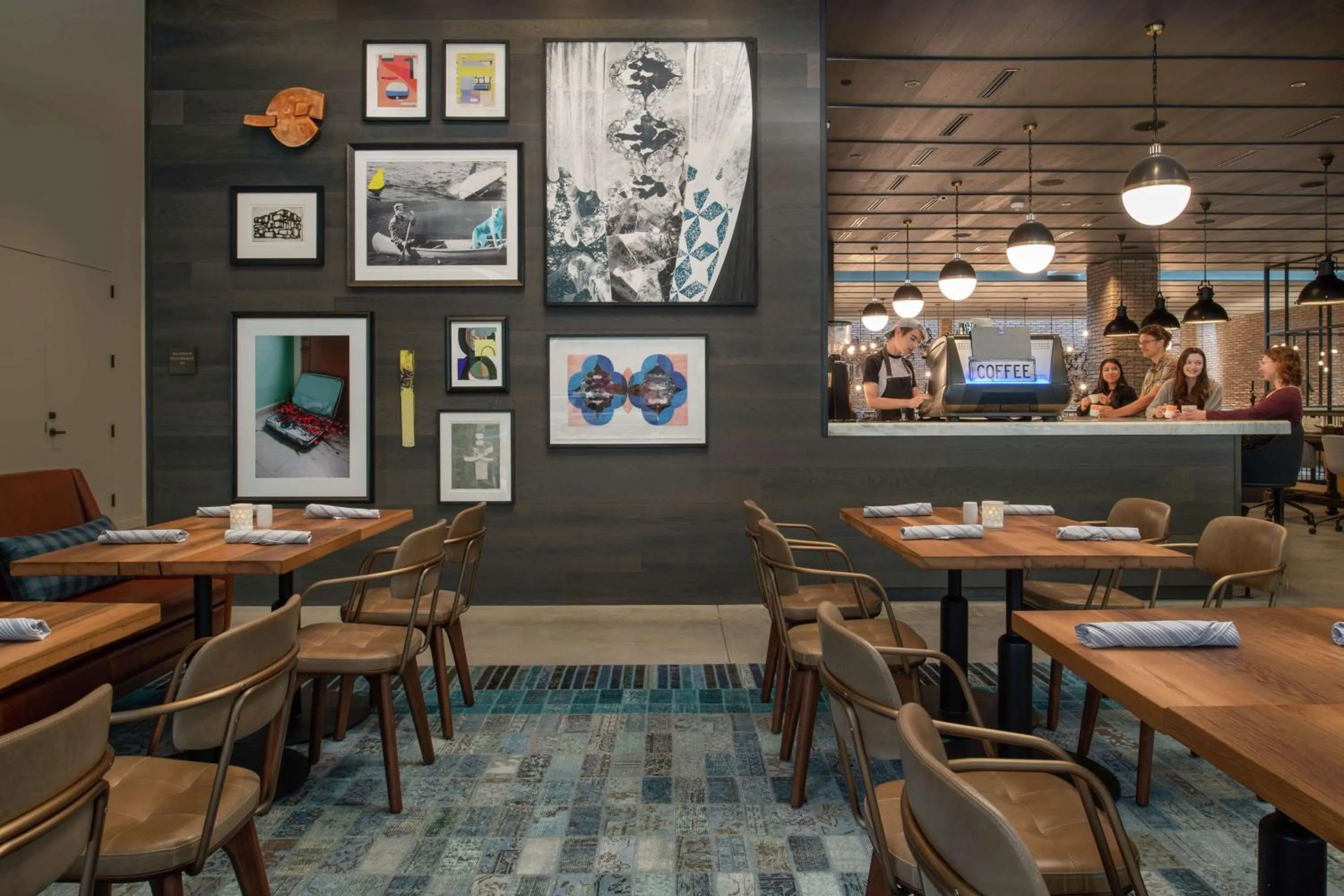 Dining area in Canopy by Hilton Portland Pearl District
