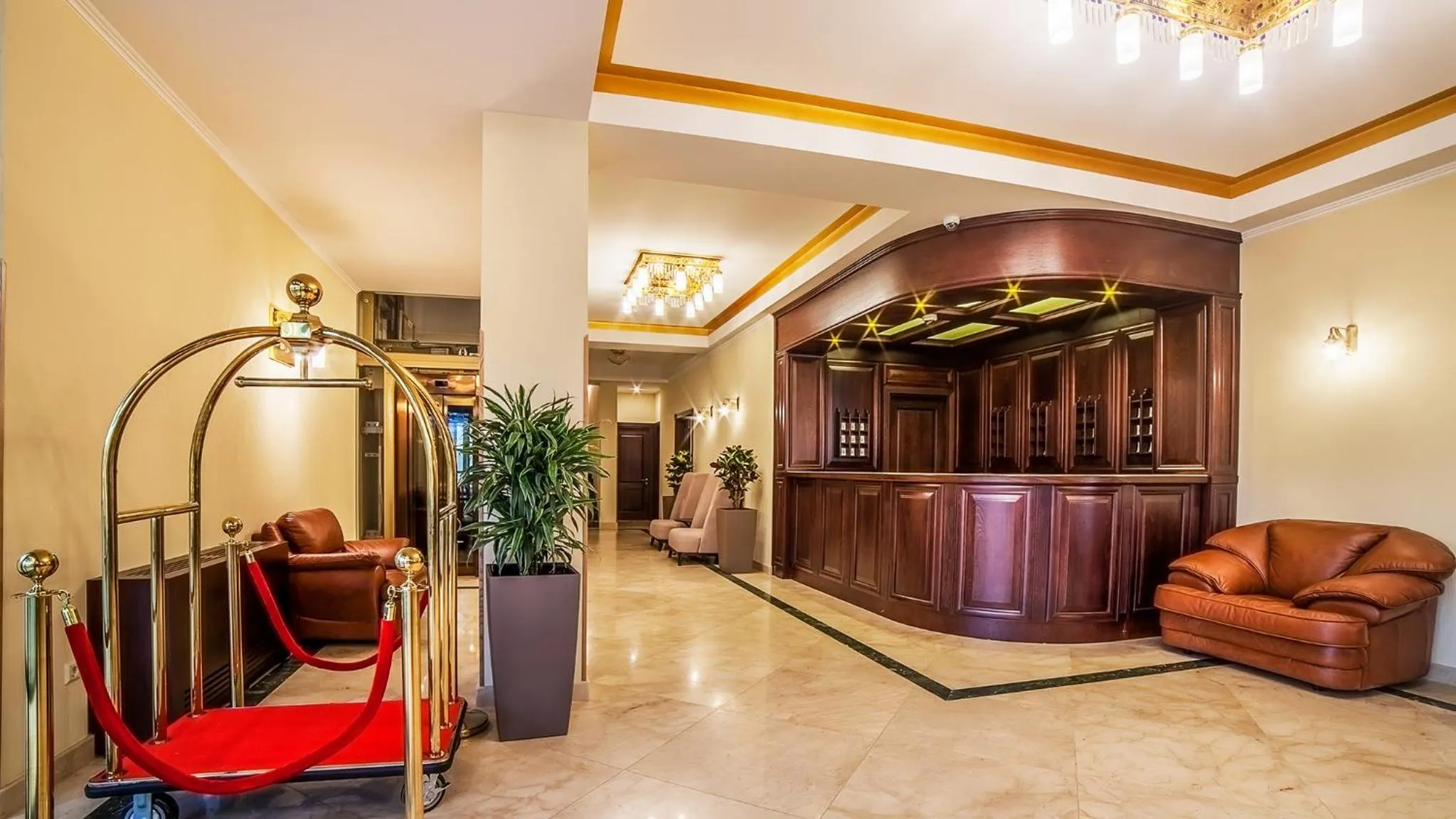 Lobby or reception in Porta Caucasia Kazbegi