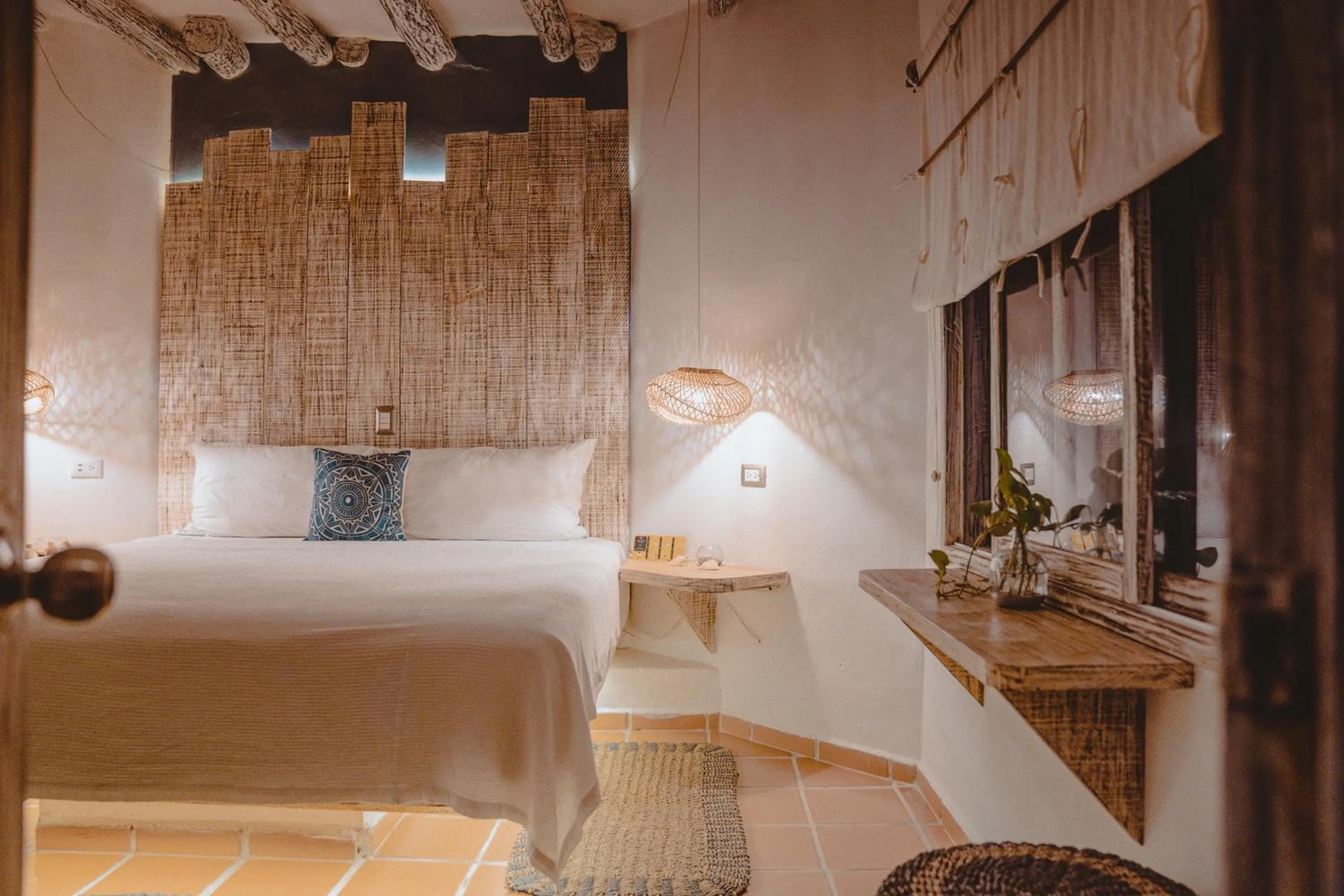 Bed in Holbox Dream Beachfront Hotel
