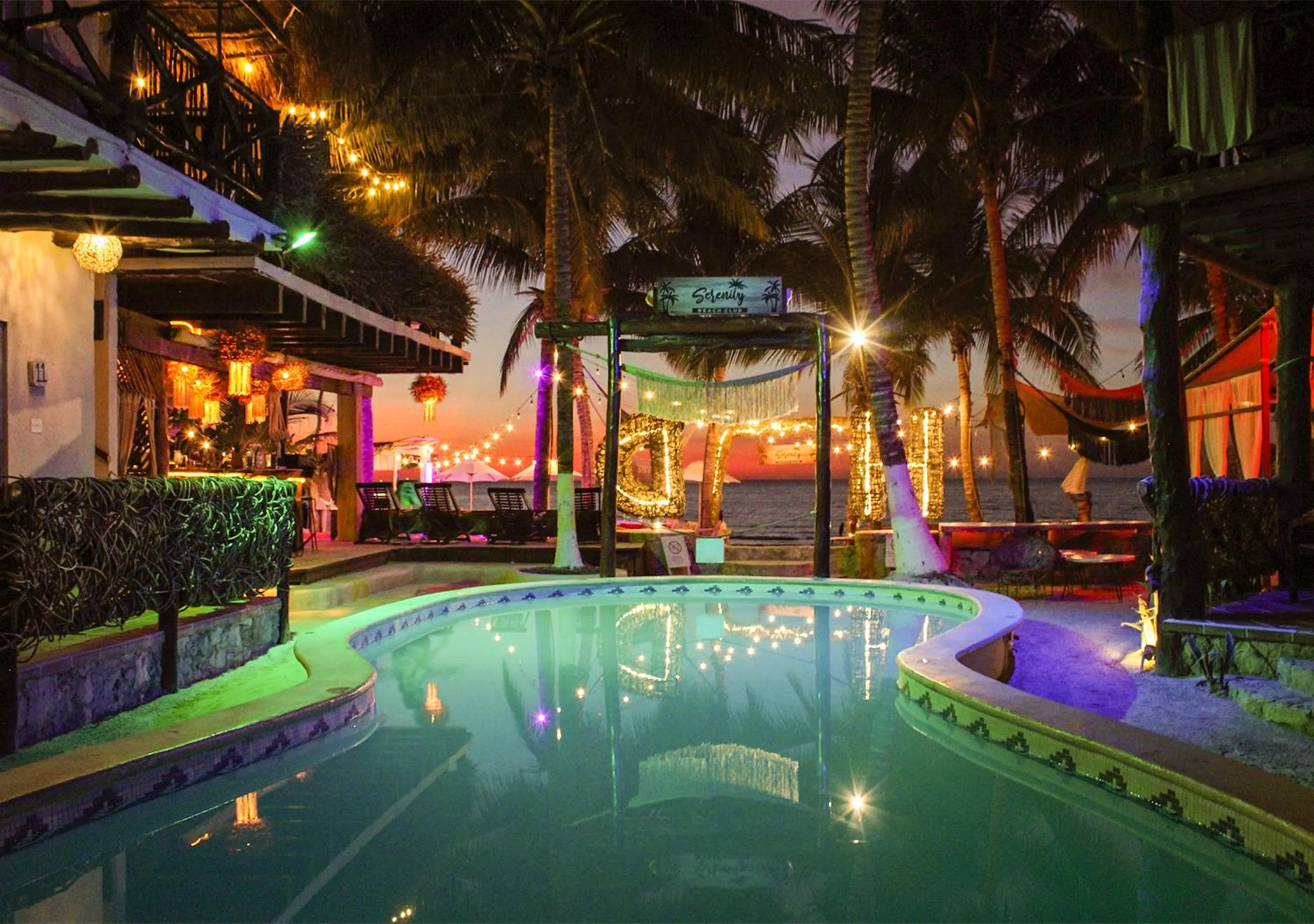 Swimming pool in Holbox Dream Beachfront Hotel