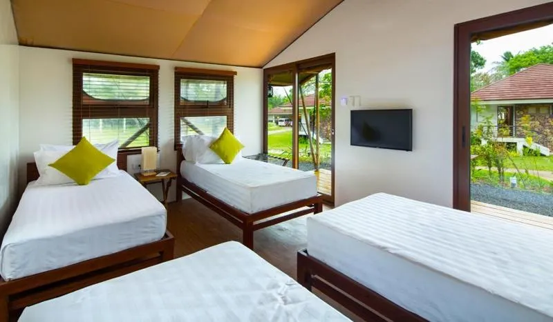 View (from property/room), Bed in Solina Beach & Nature Resort