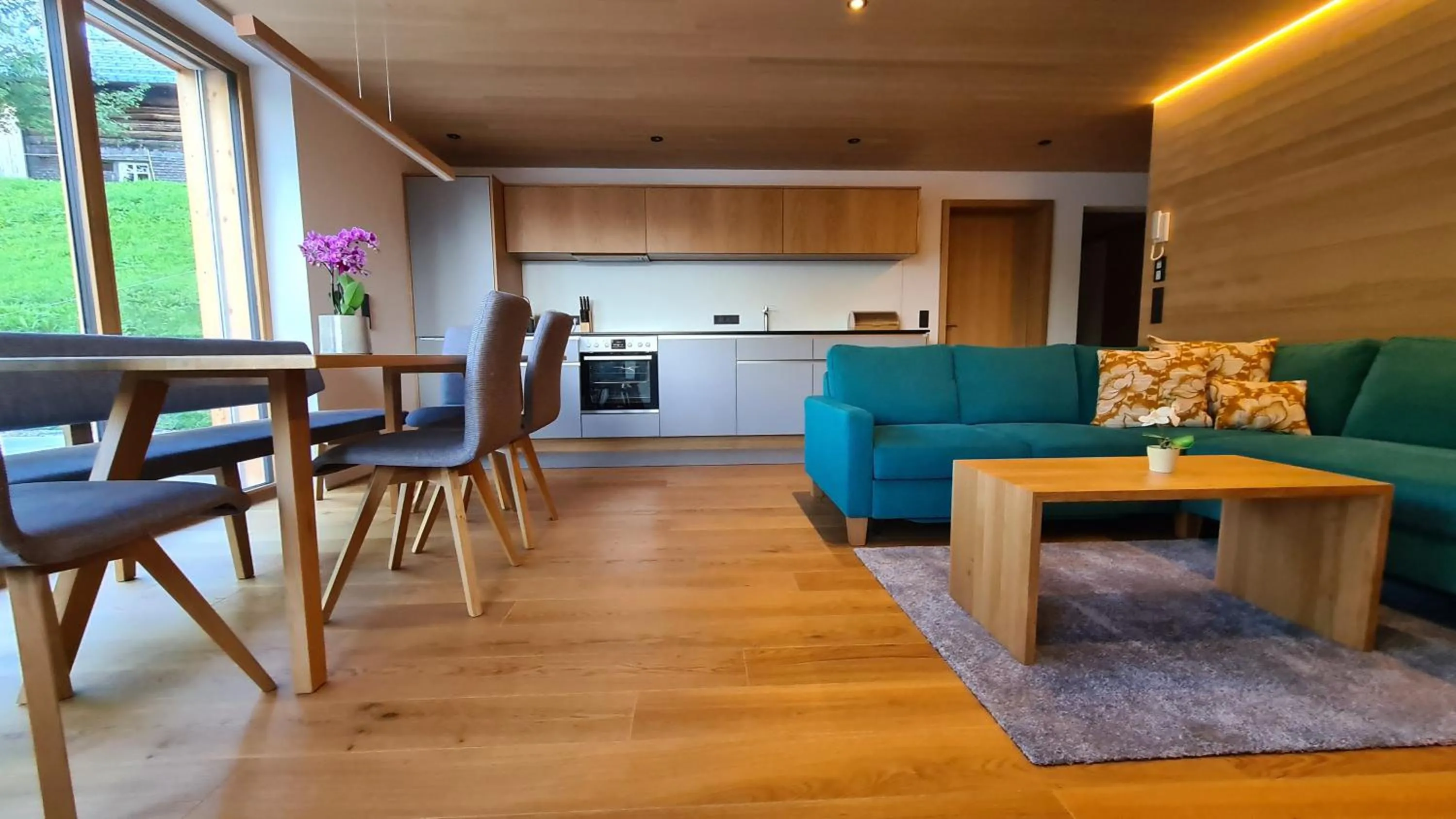 Kitchen or kitchenette in Alphof Appartement Faschina