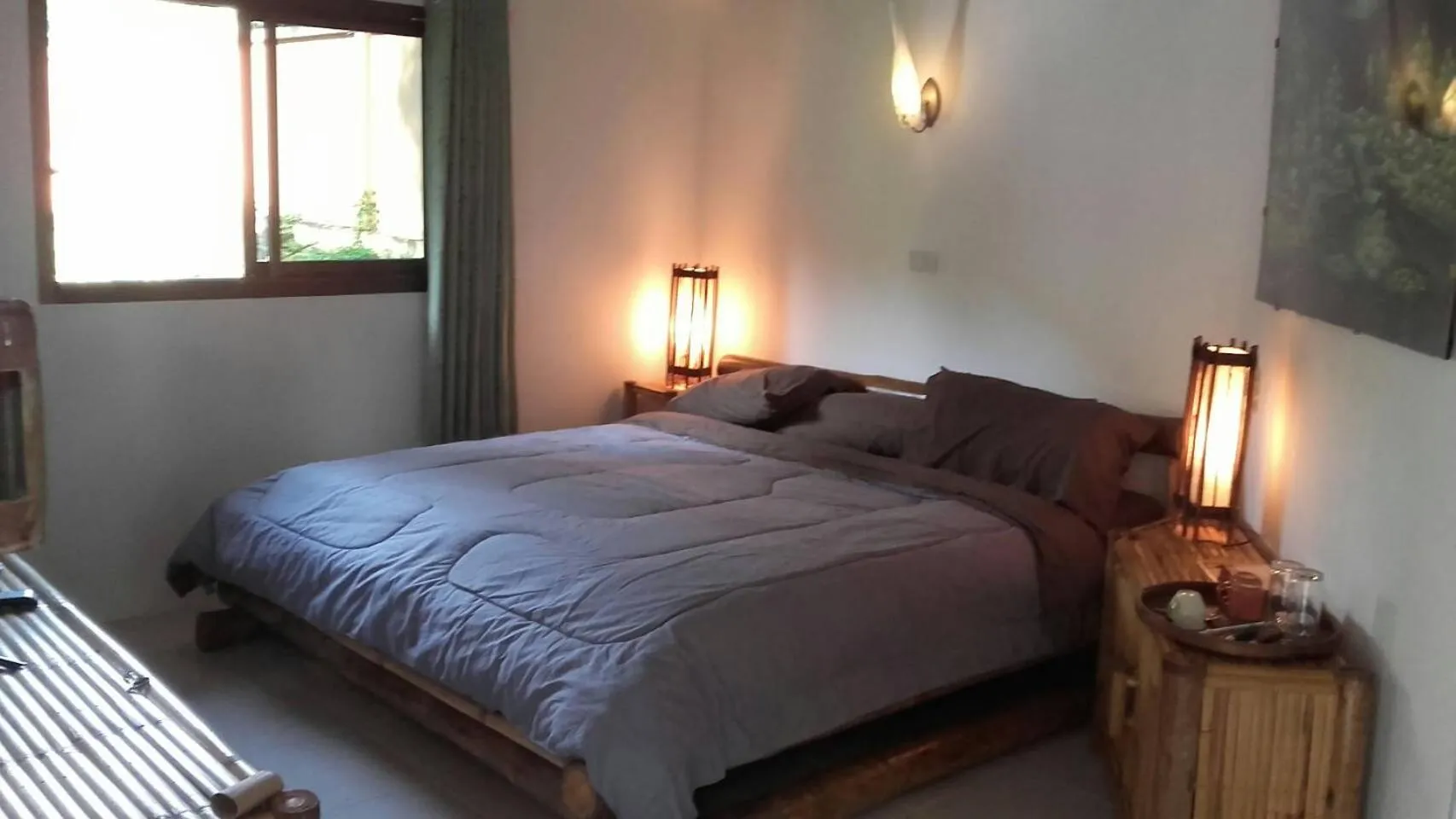 Bed in Beautiful Flower Resort