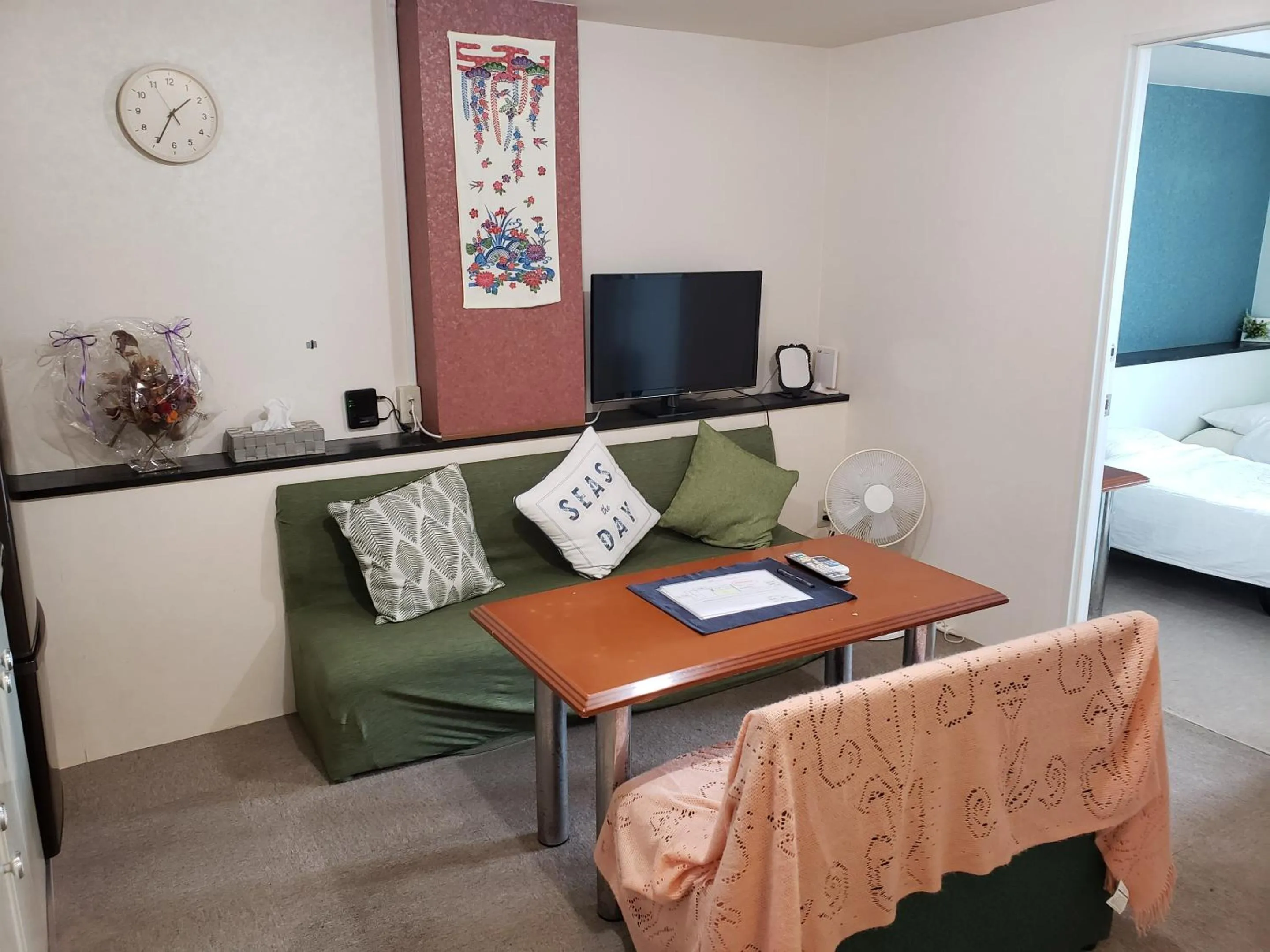 Living room, Bed in Azami 7 Miyakojima