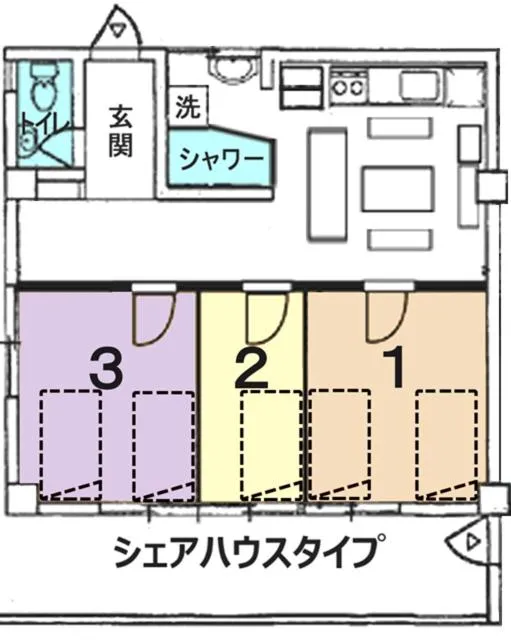 Floor plan in Azami 7 Miyakojima