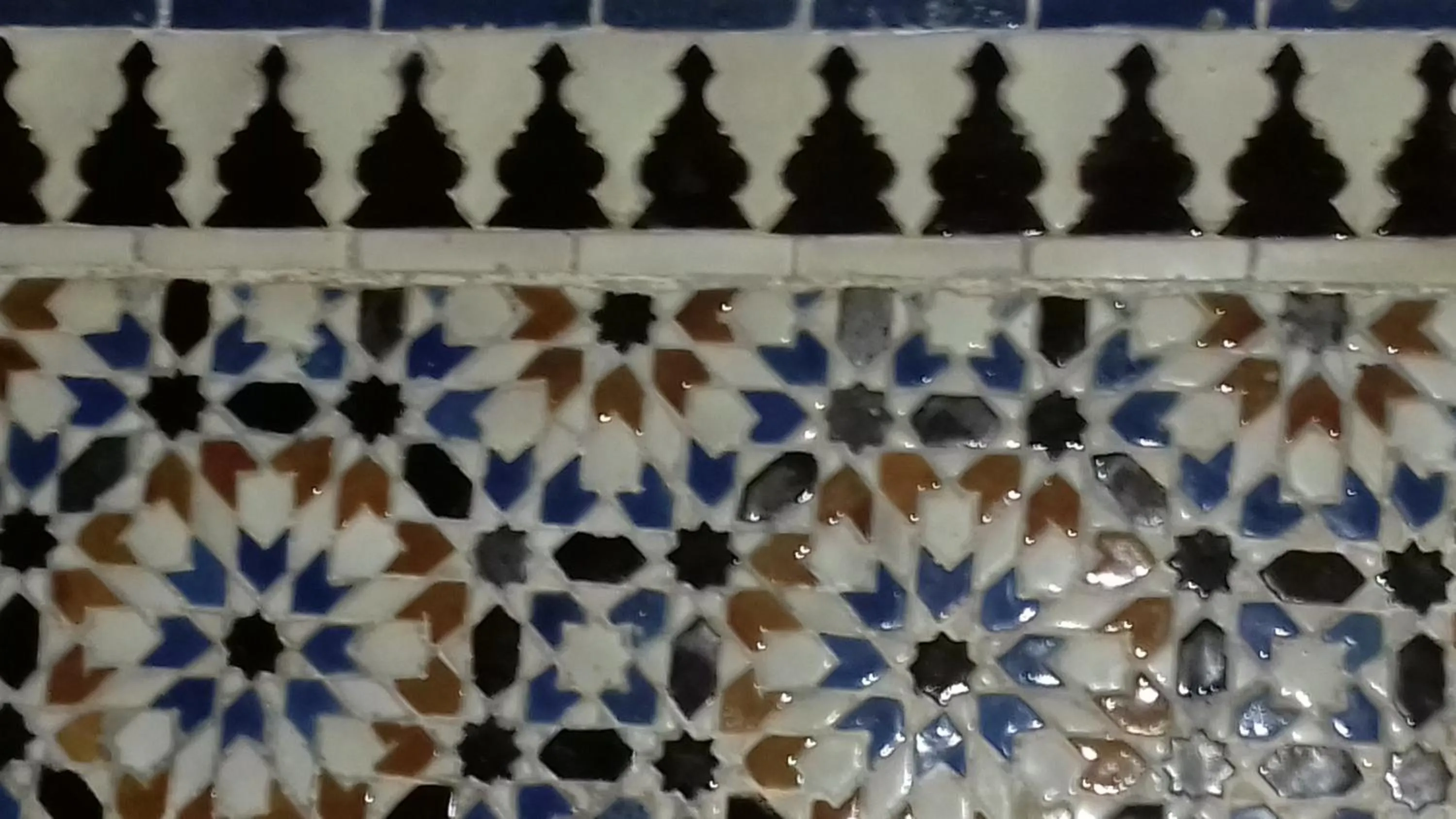 Decorative detail in Riad EL Manantial,Dar Hajjaj,Patrimonio del SXIX