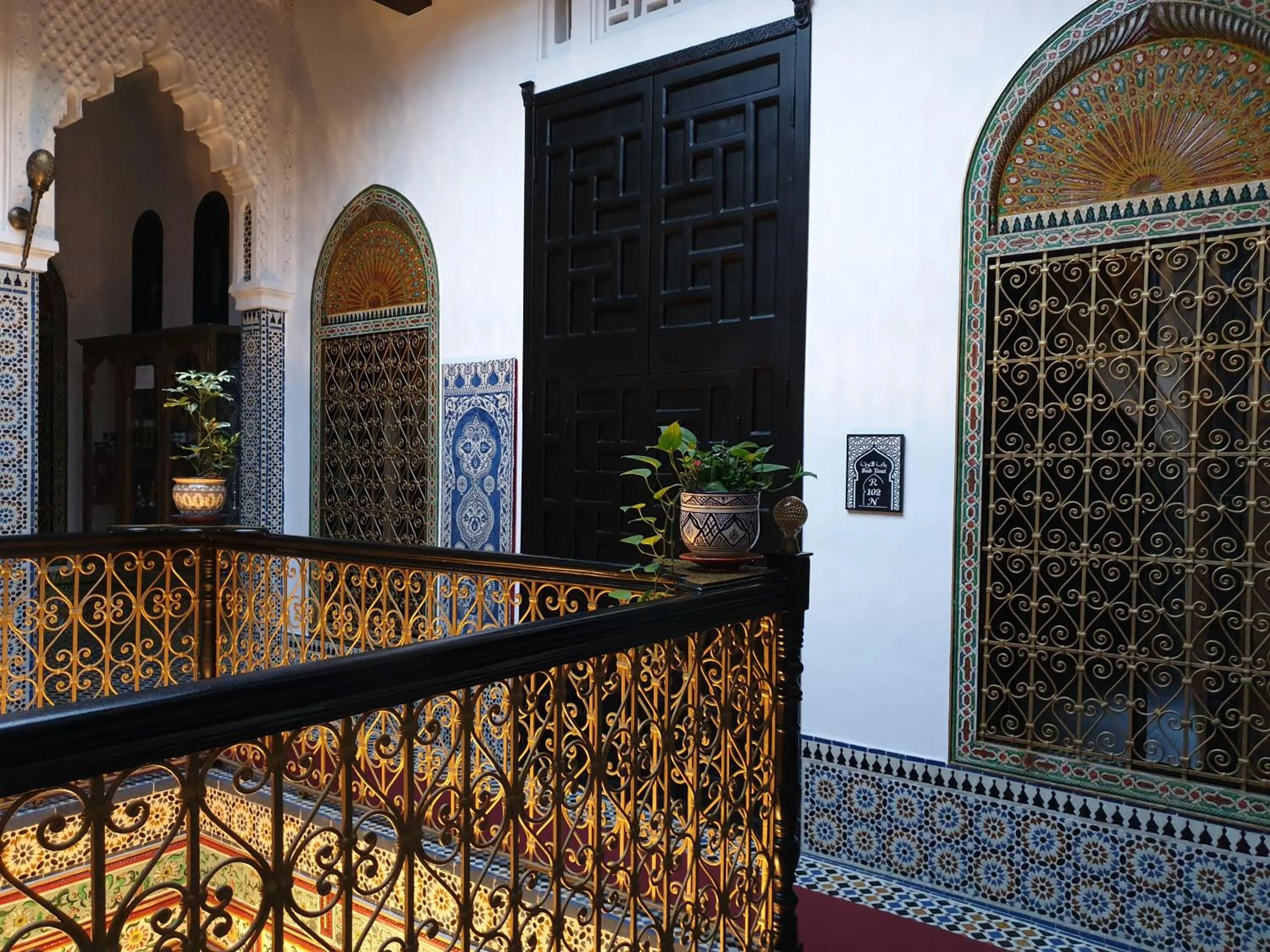 Patio in Riad EL Manantial,Dar Hajjaj,Patrimonio del SXIX
