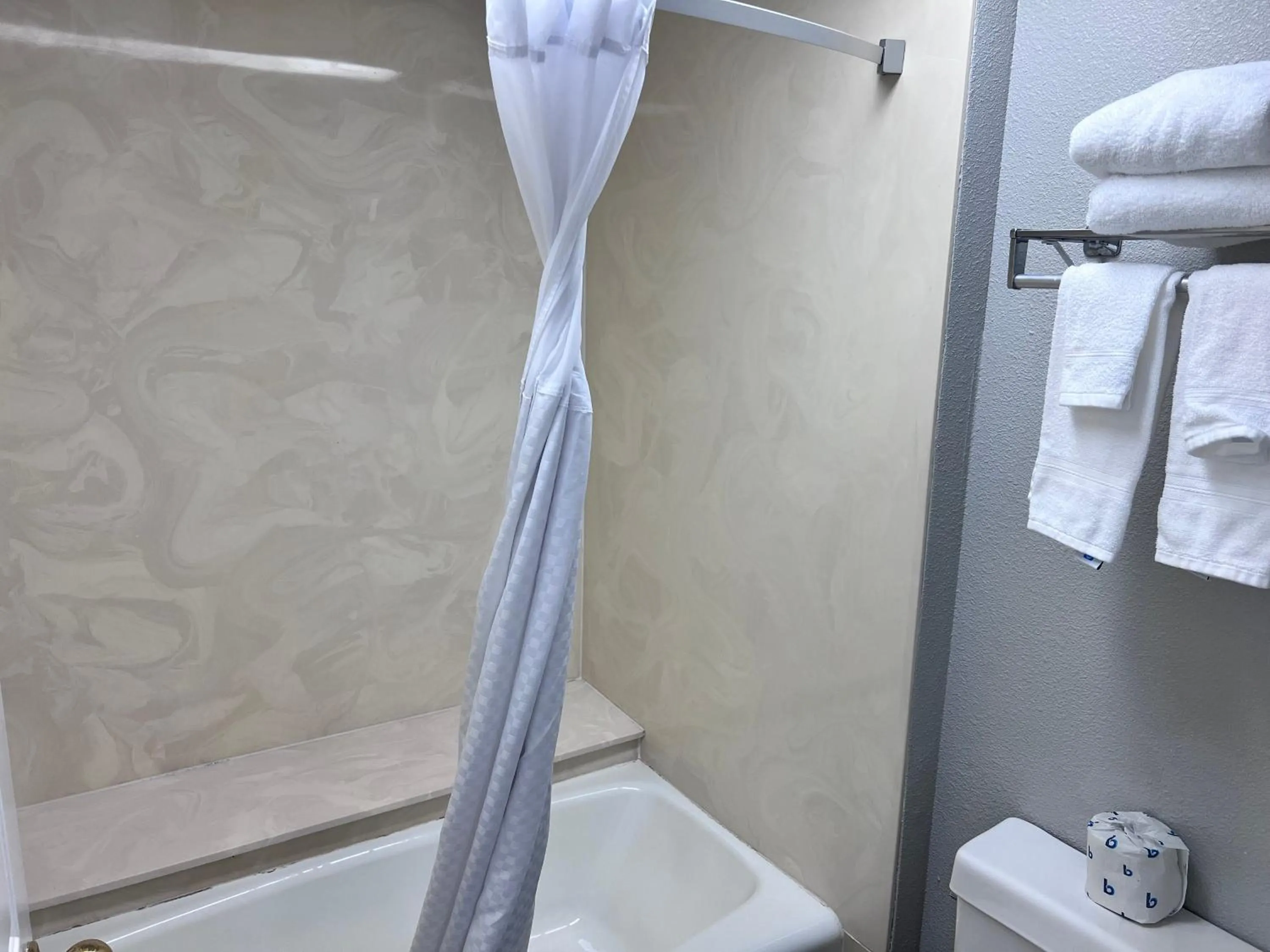 Shower in Travelodge by Wyndham Redding CA