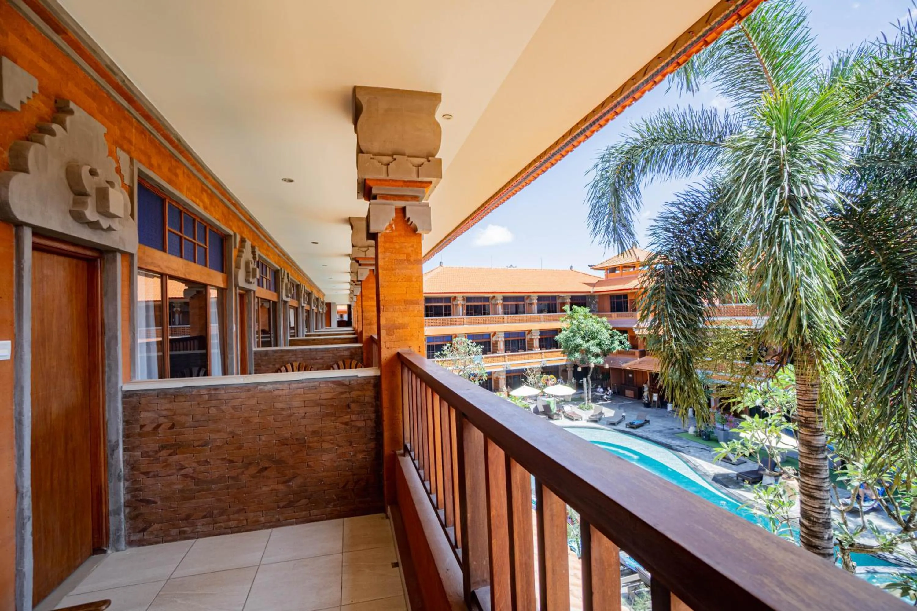 Pool view in Wina Holiday Villa Kuta Bali