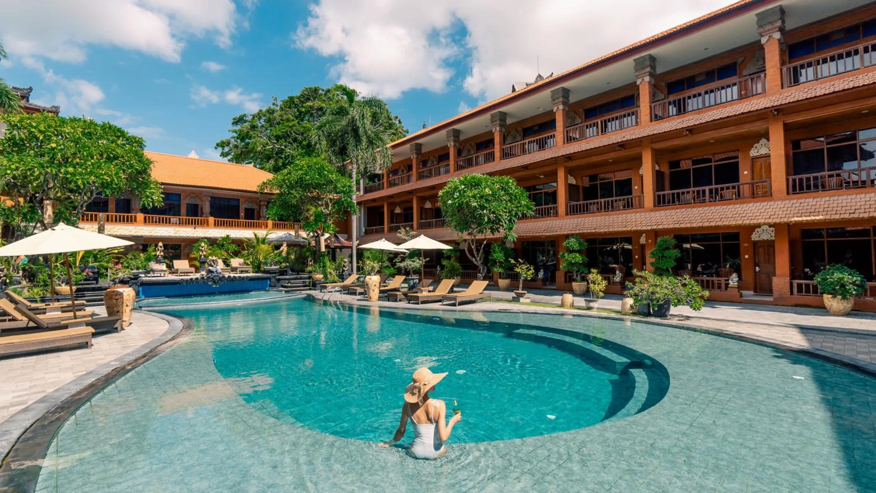 Swimming pool in Wina Holiday Villa Kuta Bali