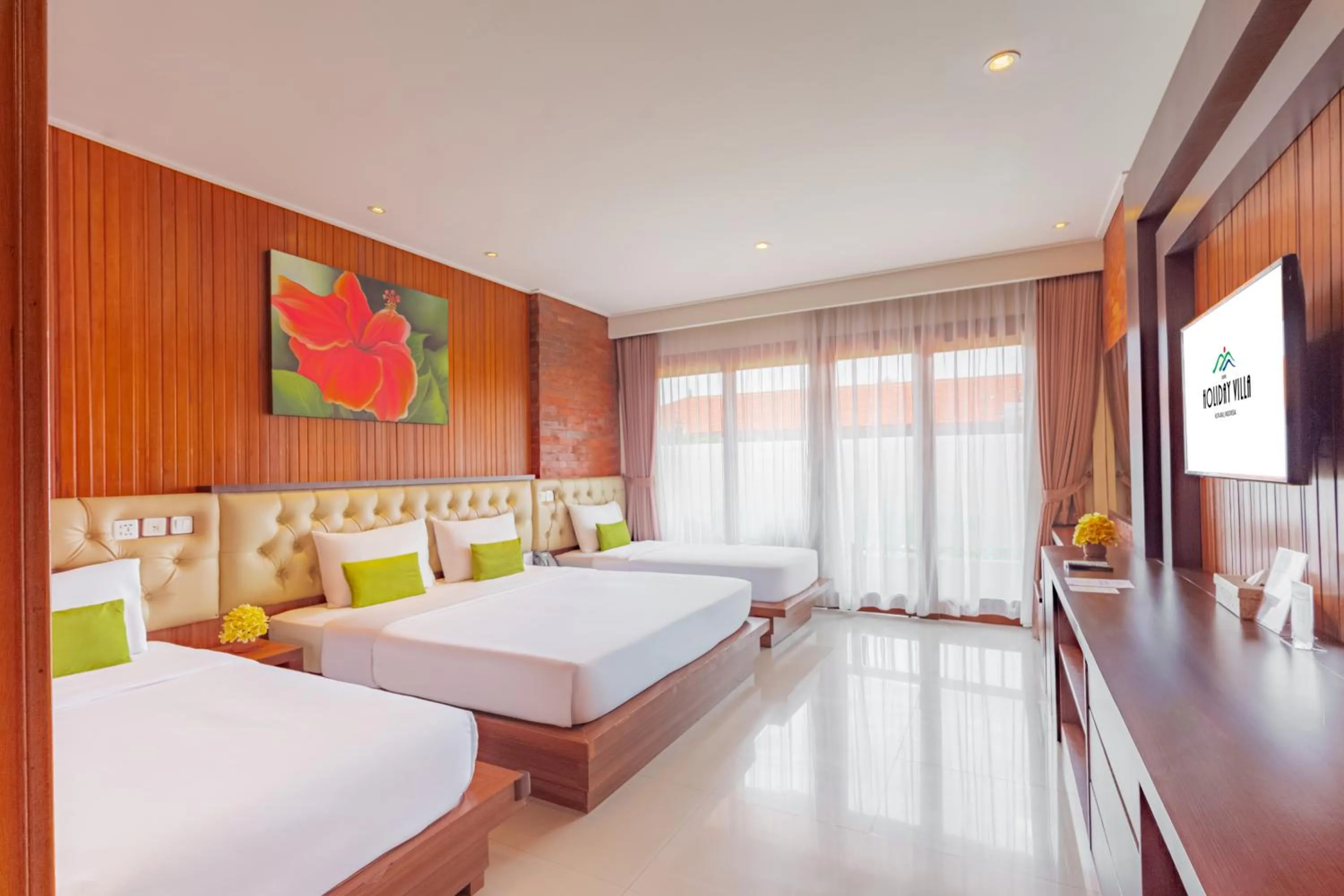 Bed in Wina Holiday Villa Kuta Bali
