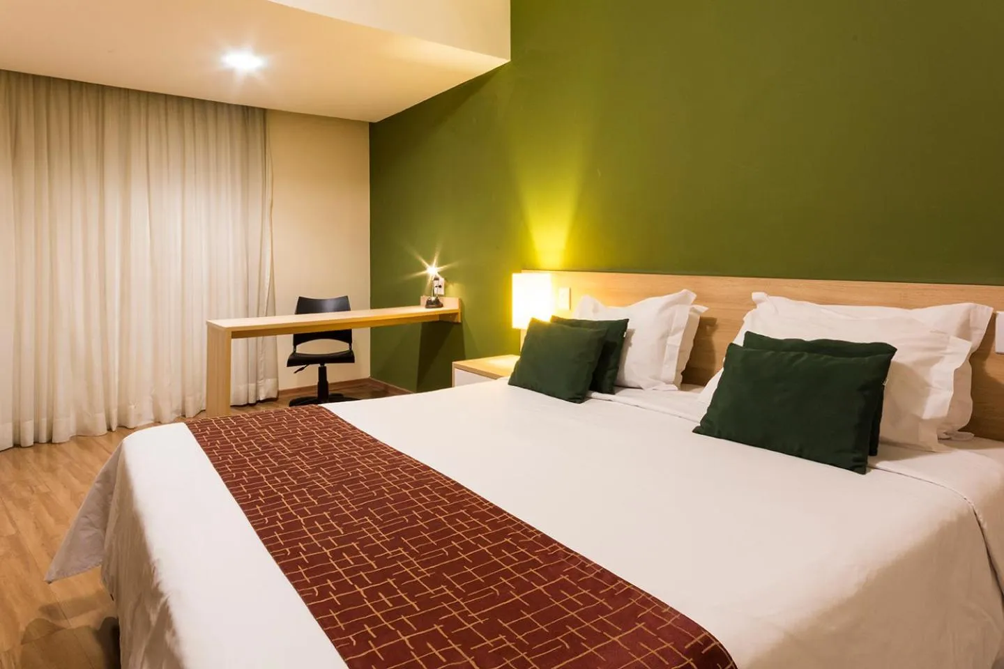 Bed in Hotel Vila Rica Campinas